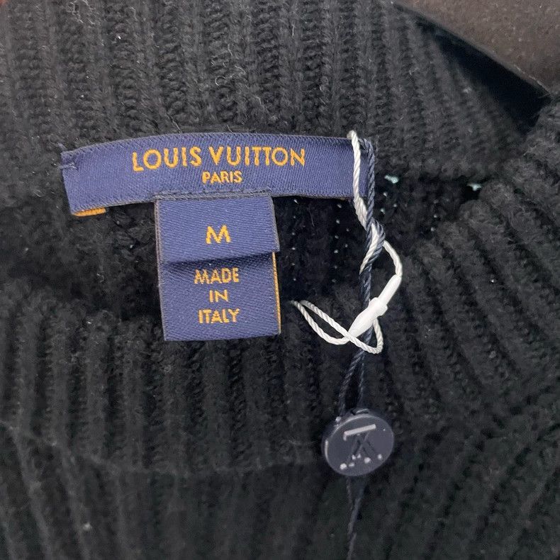 Louis Vuitton Louis Vuitton Black logo at hem sweater 2501-Nextarrow Size US M / EU 48-50 / 2 - 3 Thumbnail