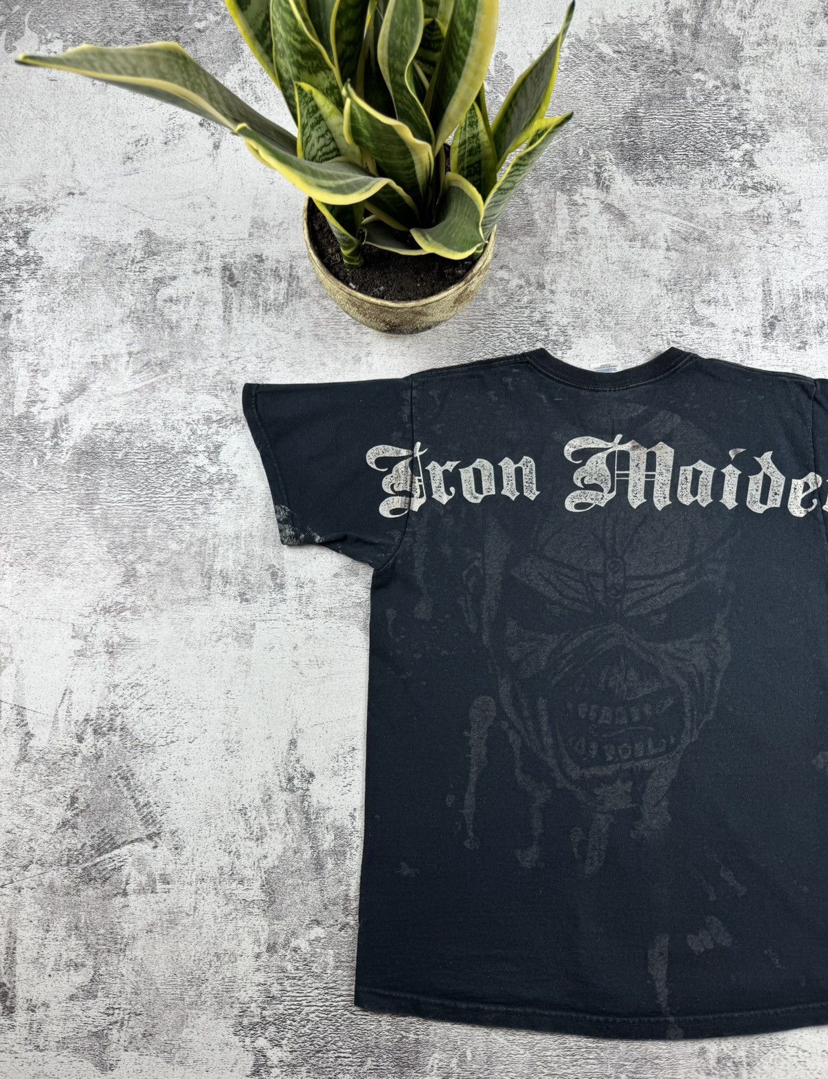Iron Maiden Jerzees Iron Maiden 2007 Tour Rap Faded Devil Band T Shirt Size US M / EU 48-50 / 2 - 15 Thumbnail