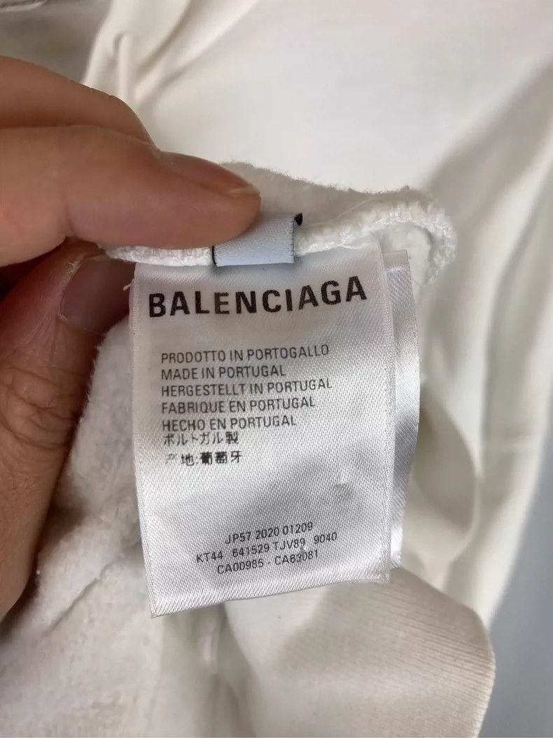 Balenciaga Balenciaga Arrowhead Print Washed Hoodie White Size US XS / EU 42 / 0 - 5 Thumbnail