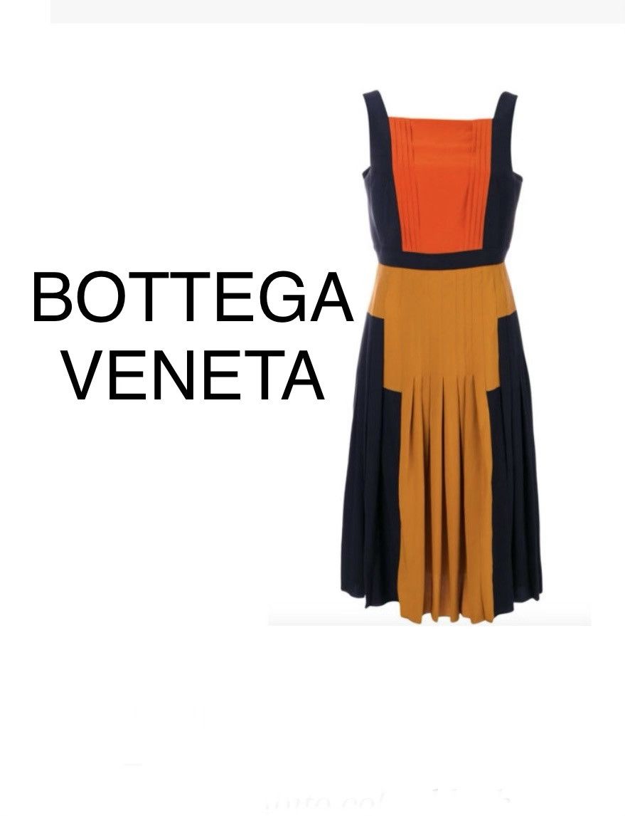Bottega Veneta Bottega Venetta -Color Block Dress Size L / US 10 / IT 46 - 1 Thumbnail