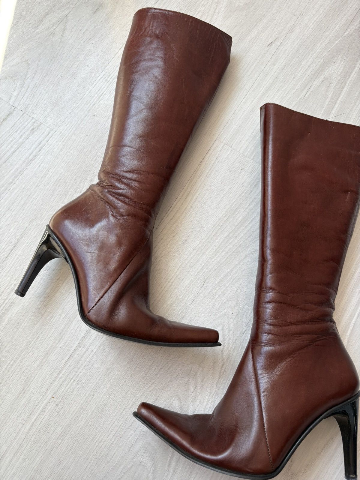 Vintage y2k leather boots Size US 6.5 / IT 36.5 - 6 Thumbnail