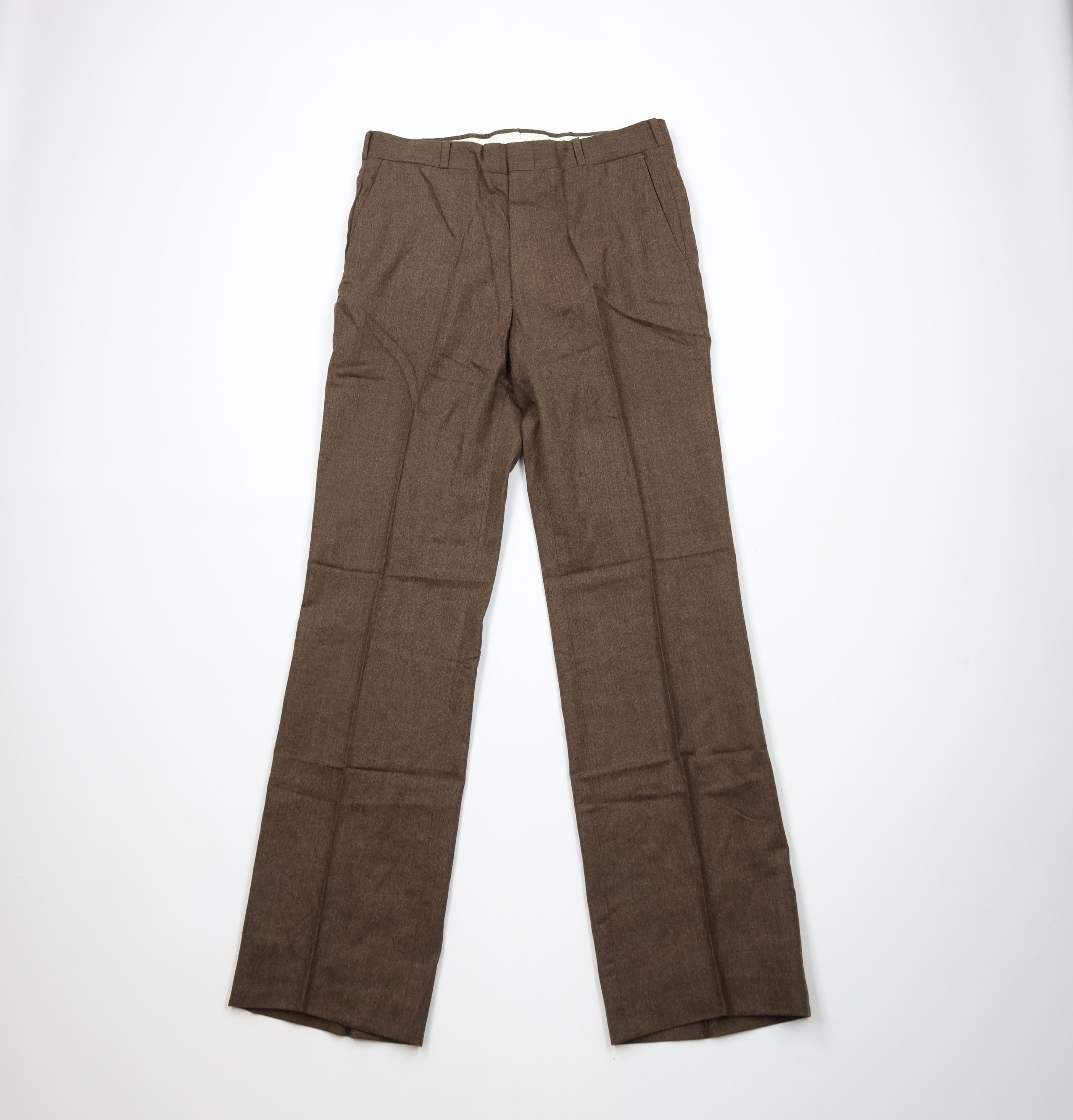 Vintage Vintage 60s 70s Streetwear Wide Leg Chino Pants Brown USA Size US 32 / EU 48 - 1 Thumbnail