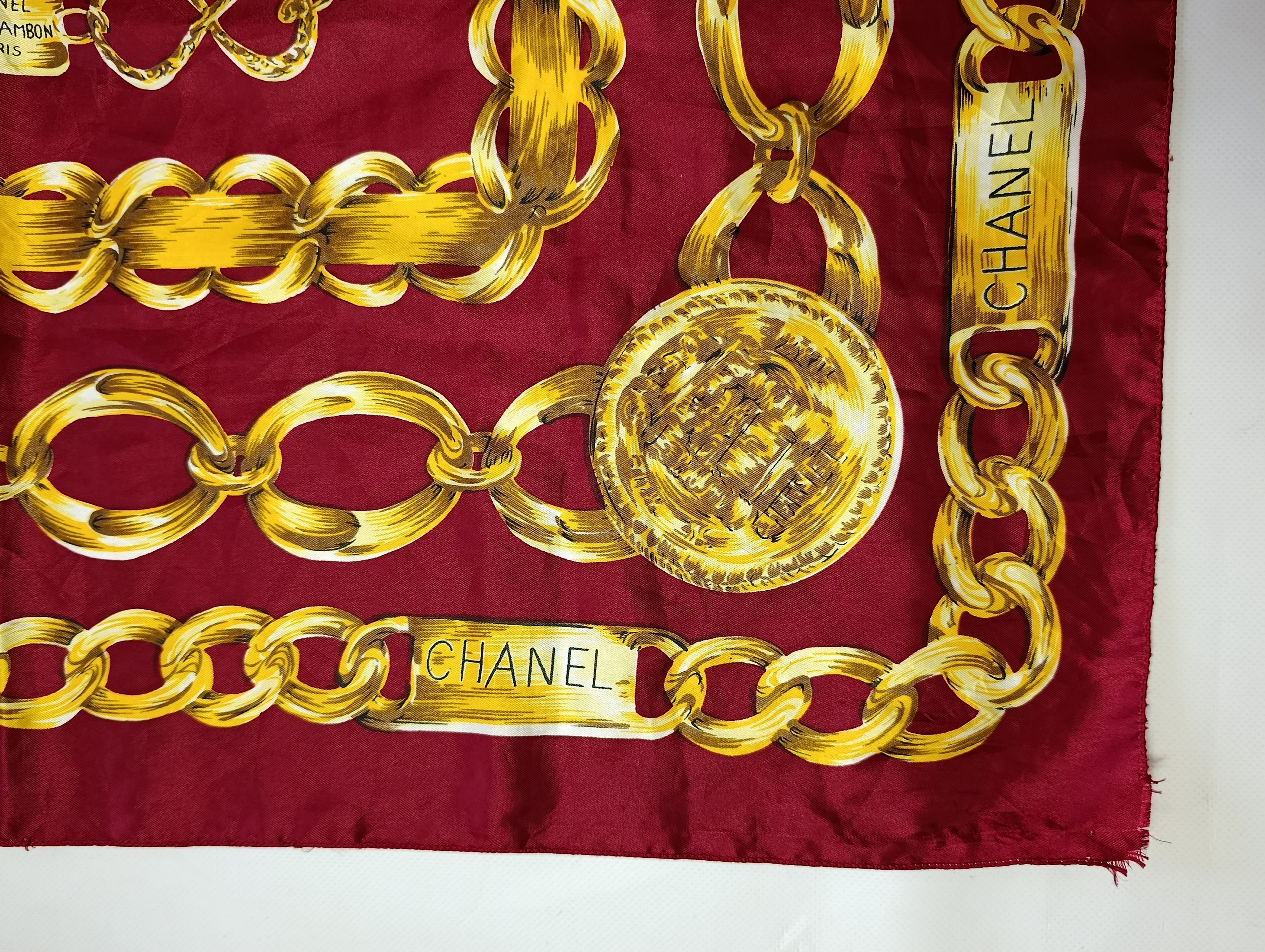 Vintage Vintage Chanel Golden Chains Scarf Size ONE SIZE - 3 Thumbnail