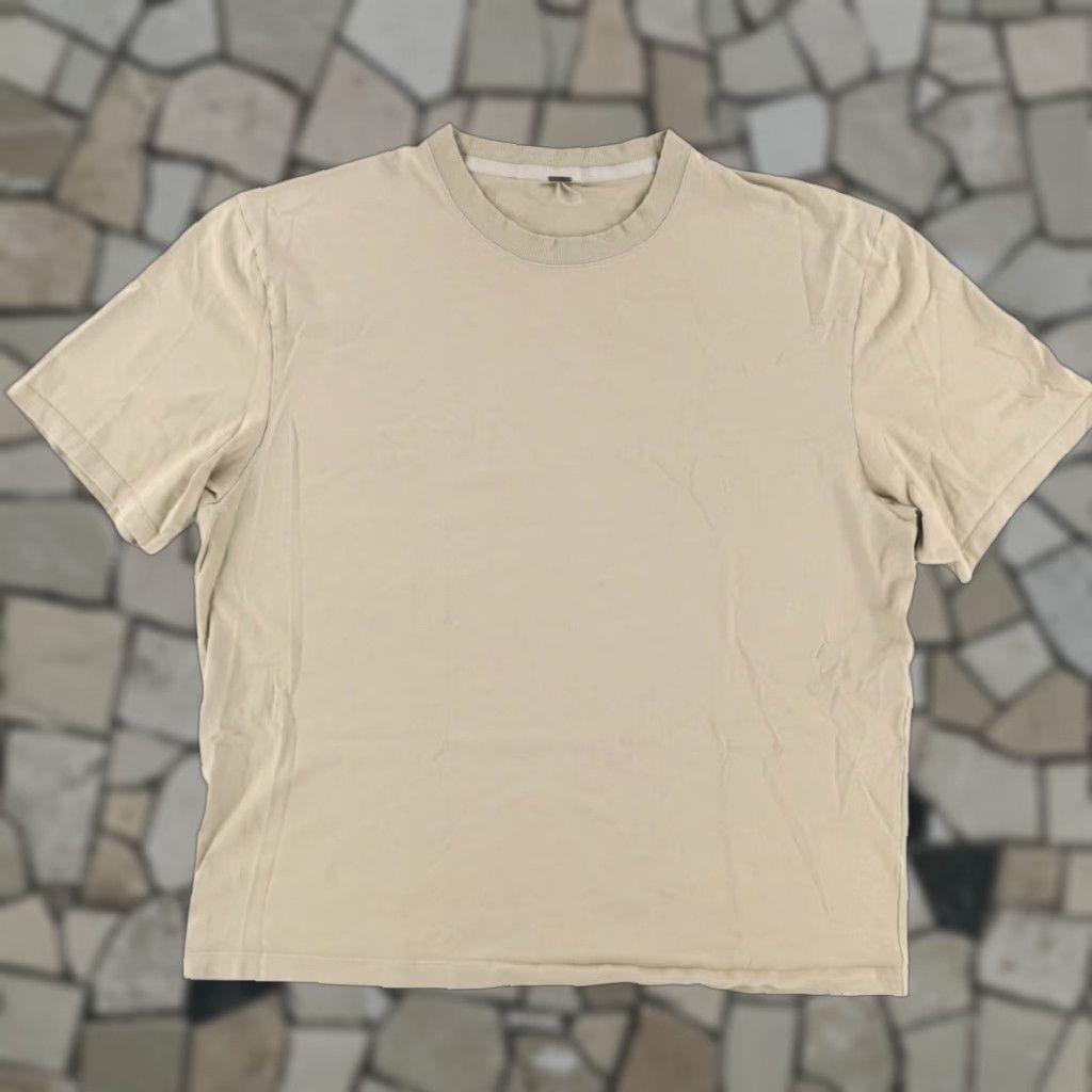 Lululemon Lululemon Boxy Heavy Cotton Solid T-Shirt Beige Men's XL Shirt Crew Neck Short Sleeve Relaxed Fit Beige 90s? (No, can't add. Remove.) Size US XL / EU 56 / 4 - 1 Thumbnail