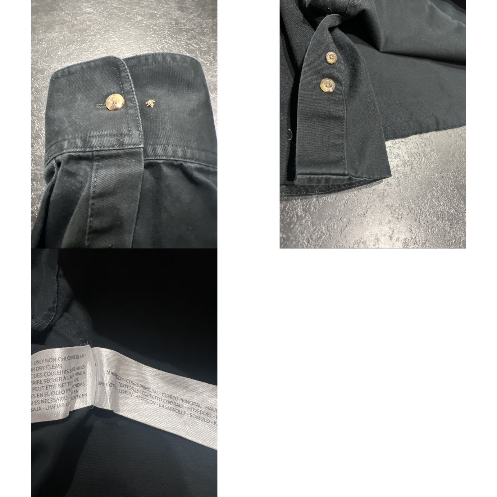 Ariat Ariat Shirt Button-Up Long Sleeve 2XL Black Mens Cotton 100% Button-Down Collared Chest Pocket Vintage No Size 48R - 9 Thumbnail