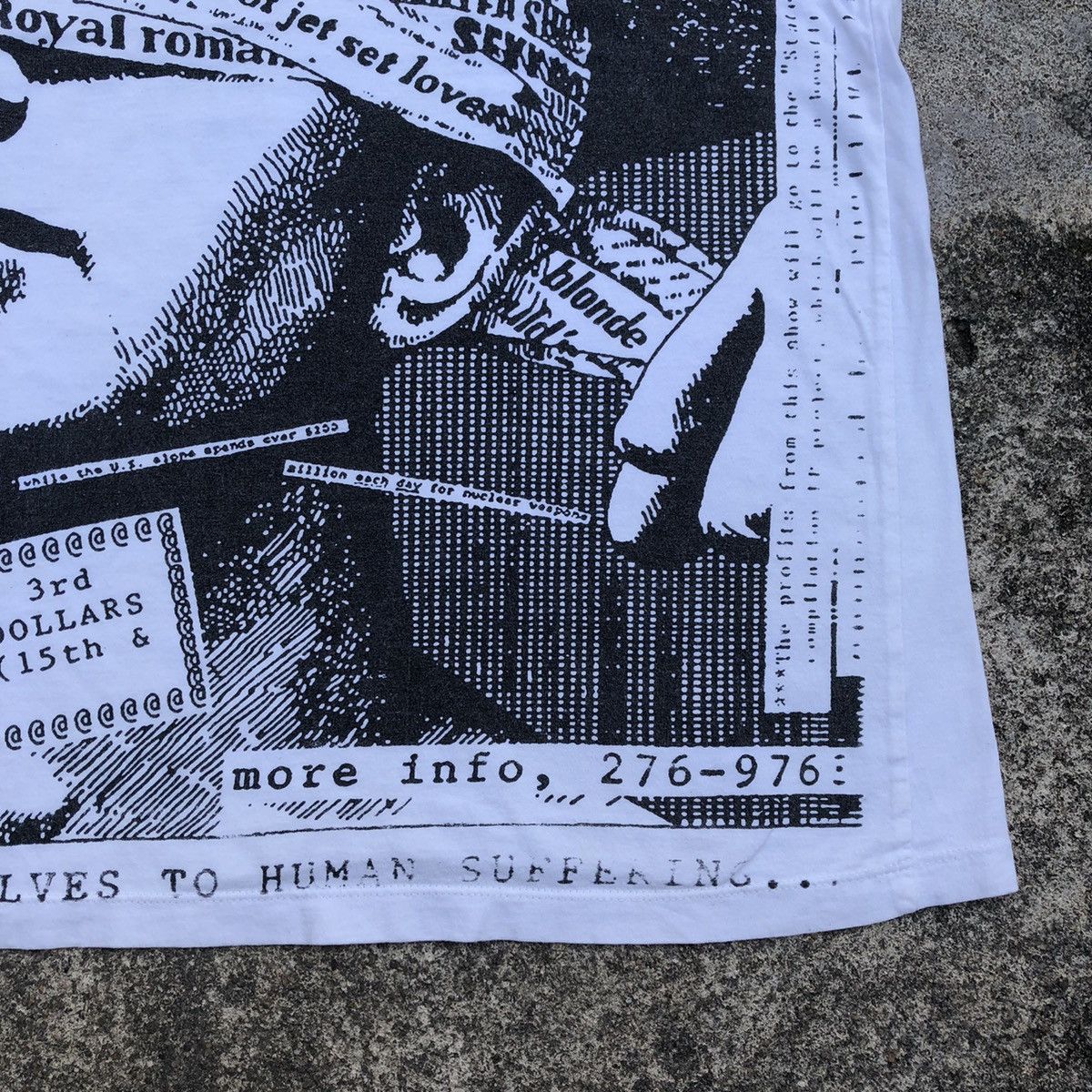 Band Tees × Vintage 🔥Rare🔥The State Of The Union Headlines Fugazi Punk List Size US L / EU 52-54 / 3 - 5 Thumbnail
