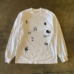 VIBE White street casual retro lemon print long sleeve t-shirt Size US M / EU 48-50 / 2 - 5 Thumbnail