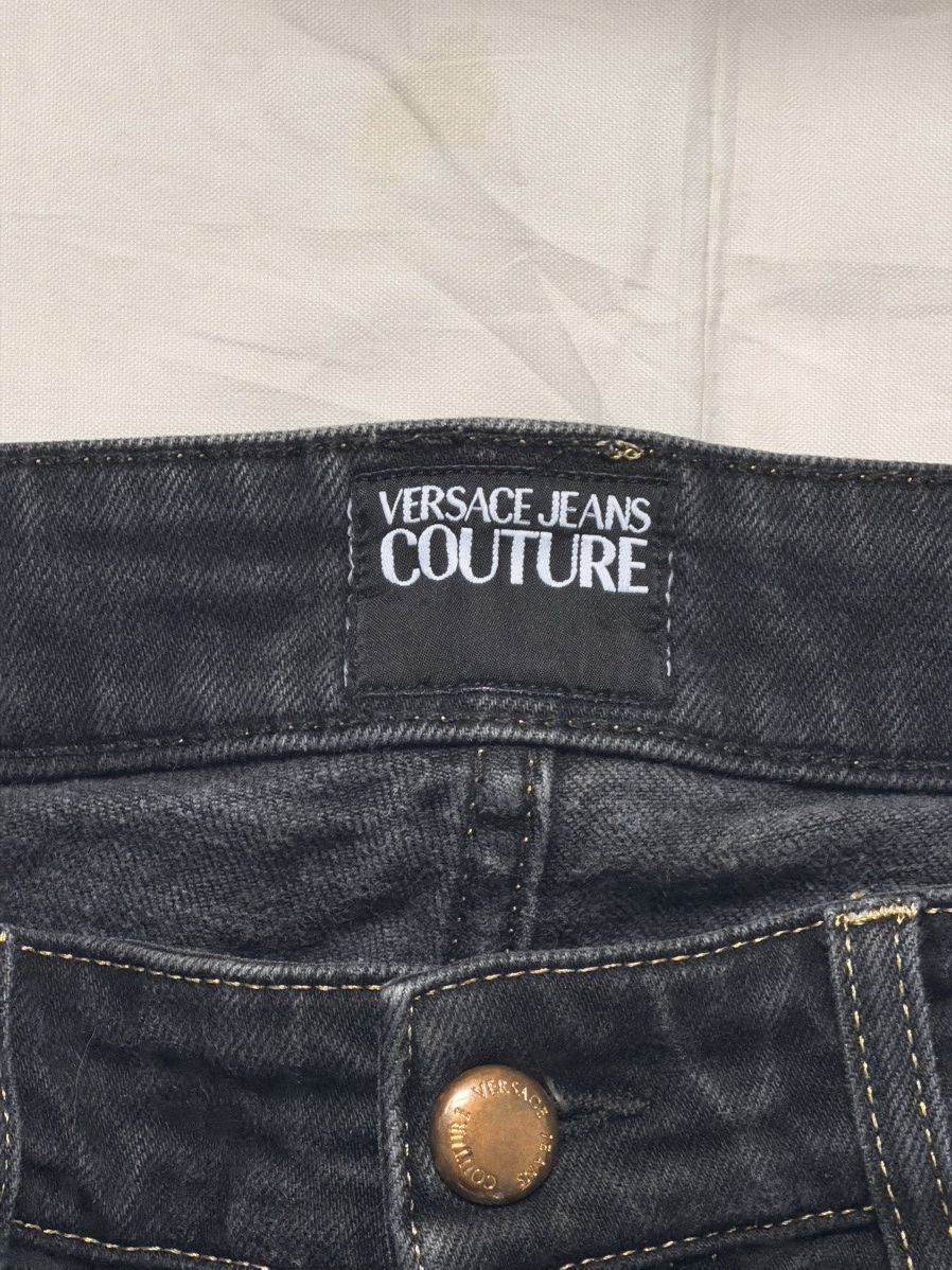Versace Jeans Couture Versace Jeans Couture Black Slim Fit Designer Jeans Denim Size US 32 / EU 48 - 10 Thumbnail