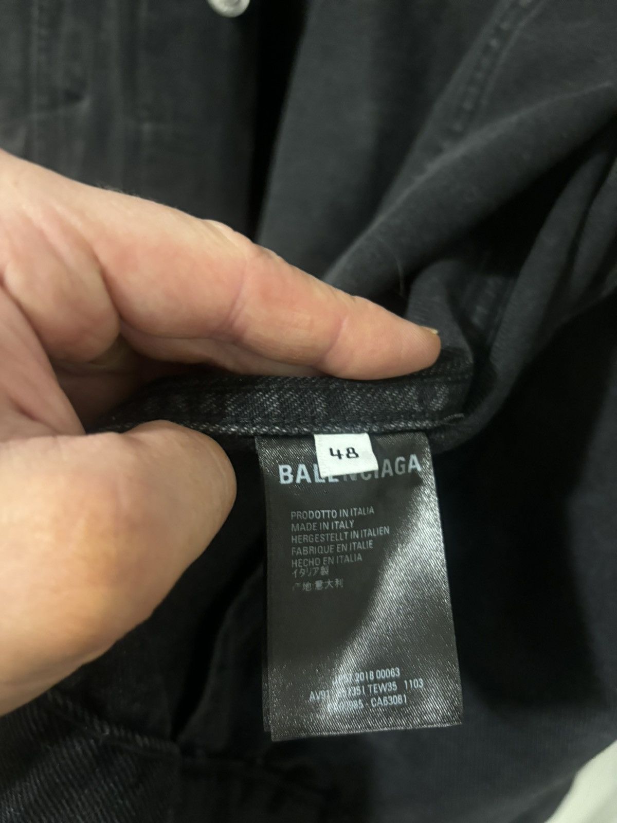 Balenciaga Back logo denim jacket 🍋 Size US L / EU 52-54 / 3 - 4 Thumbnail