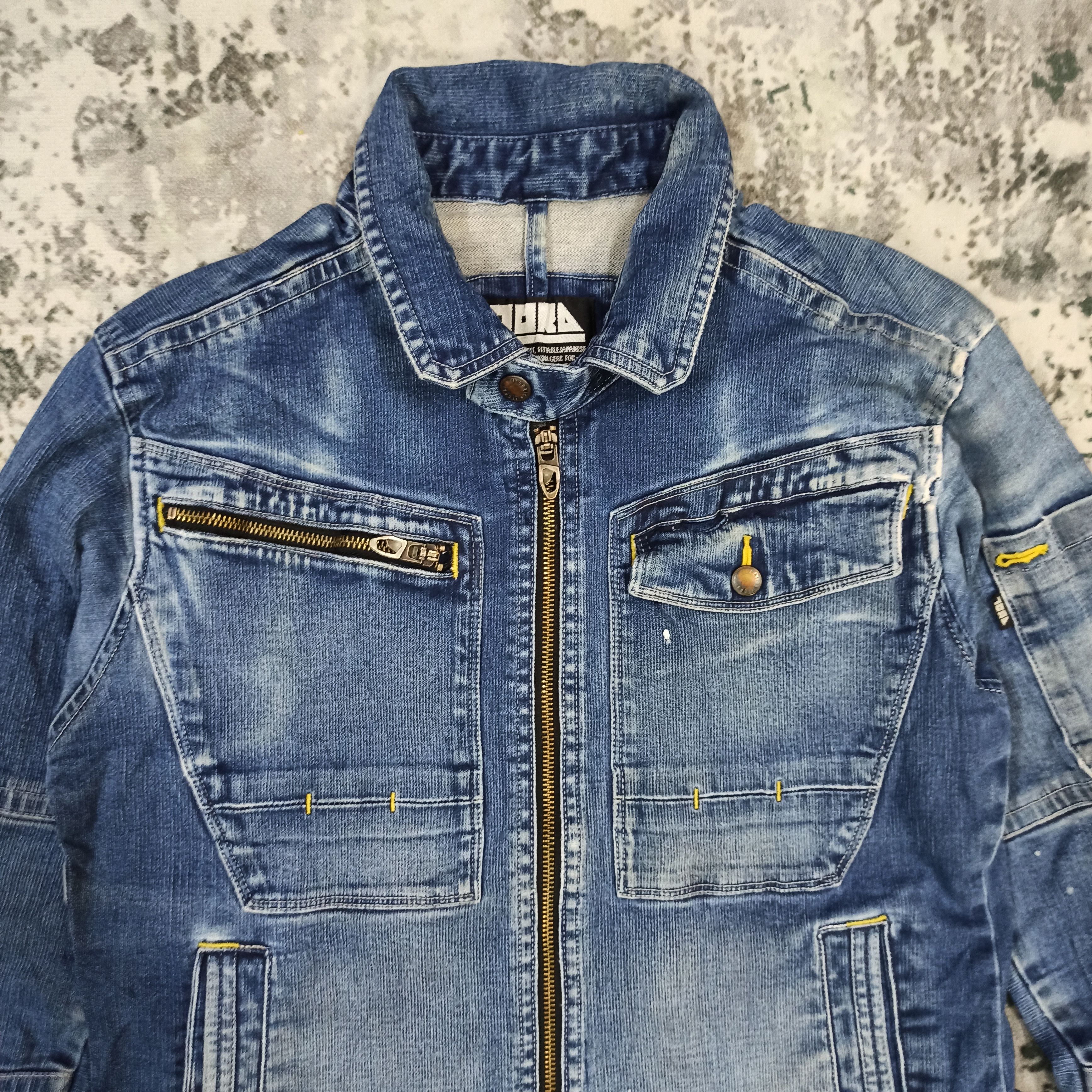 Japanese Brand 🔥Rare🔥 TORA Jacket Jeans Worker Japanese Brand Distressed Size US M / EU 48-50 / 2 - 3 Thumbnail