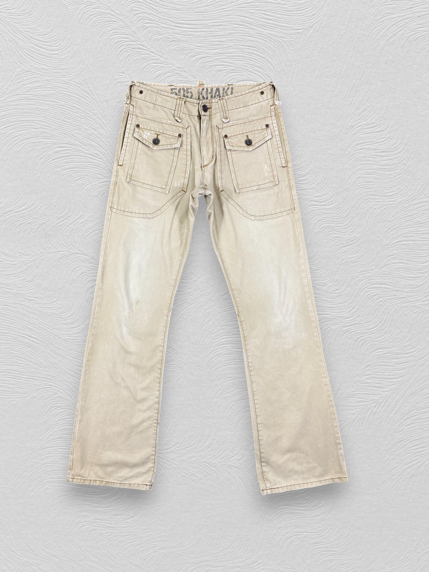 If Six Was Nine Japanese Brand Edwin Multipocket Flare Pants -CP296 Size US 31 - 1 Thumbnail