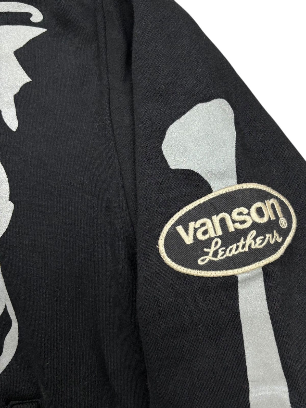 Vanson Leathers Archive Vanson - Masked Skeleton Zip Hoodie Size US L / EU 52-54 / 3 - 6 Thumbnail