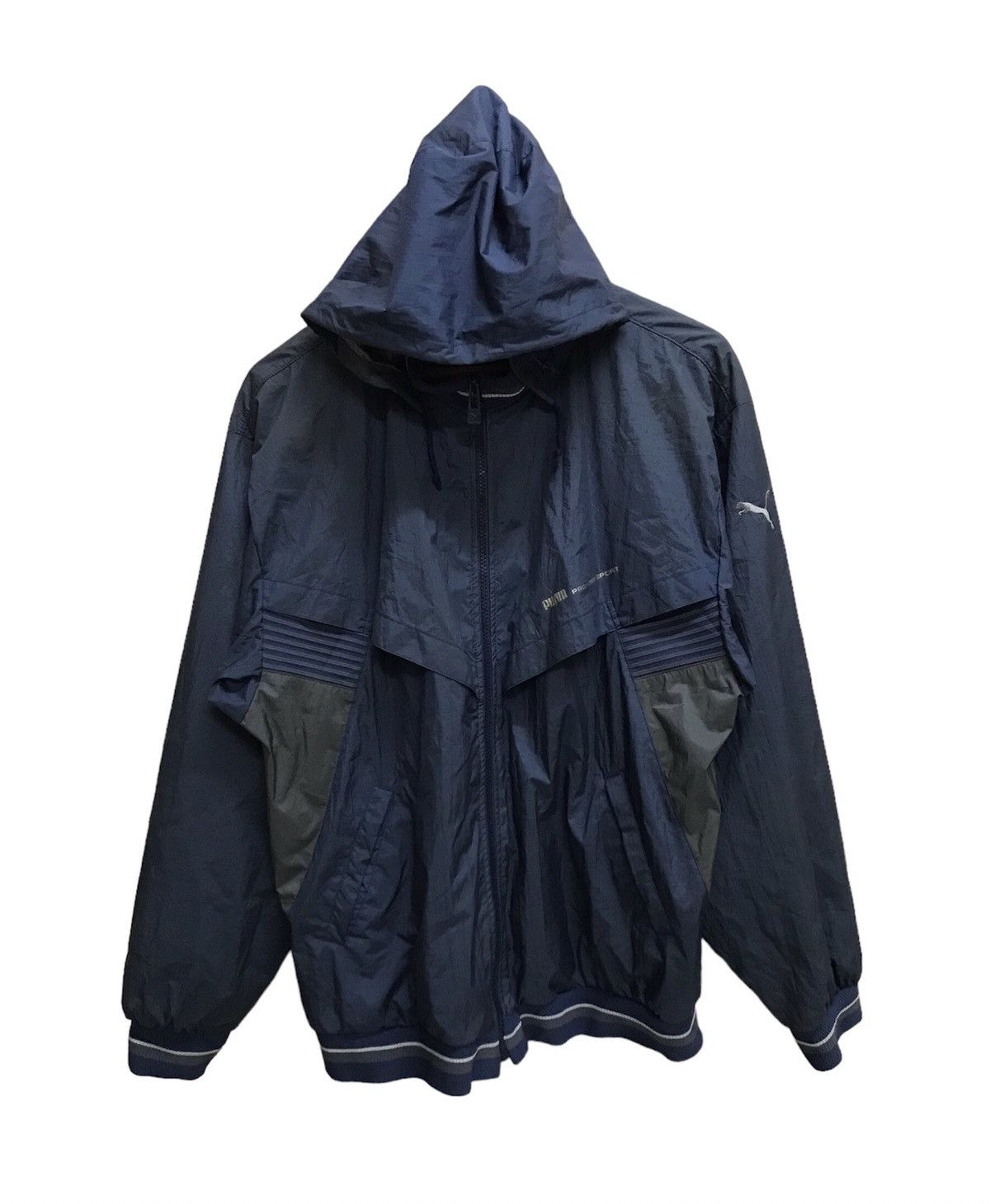 Puma × Vintage Vintage Puma Pro-Tech Sport Windbreaker Jacket Hoodie Size US L / EU 52-54 / 3 - 1 Thumbnail