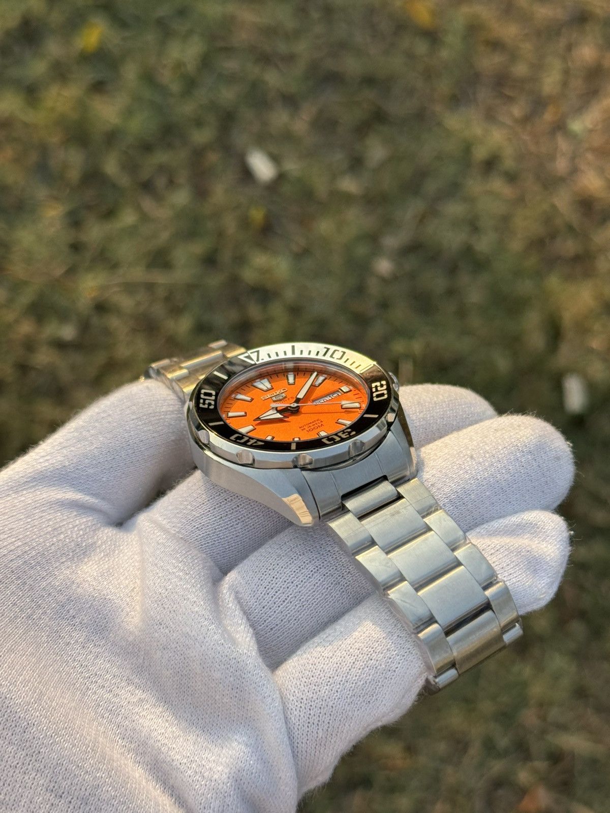 Seiko Seiko 5 Sports – black Diver Bezel– Automatic men watch Size 38 - 14 Thumbnail