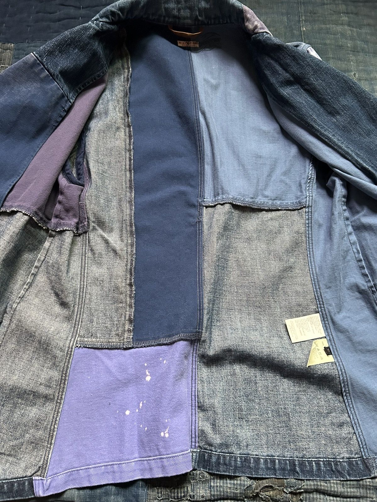 Kapital Kapital Boro Damaged Patchwork Repaired Denim Jacket Size US M / EU 48-50 / 2 - 3 Thumbnail