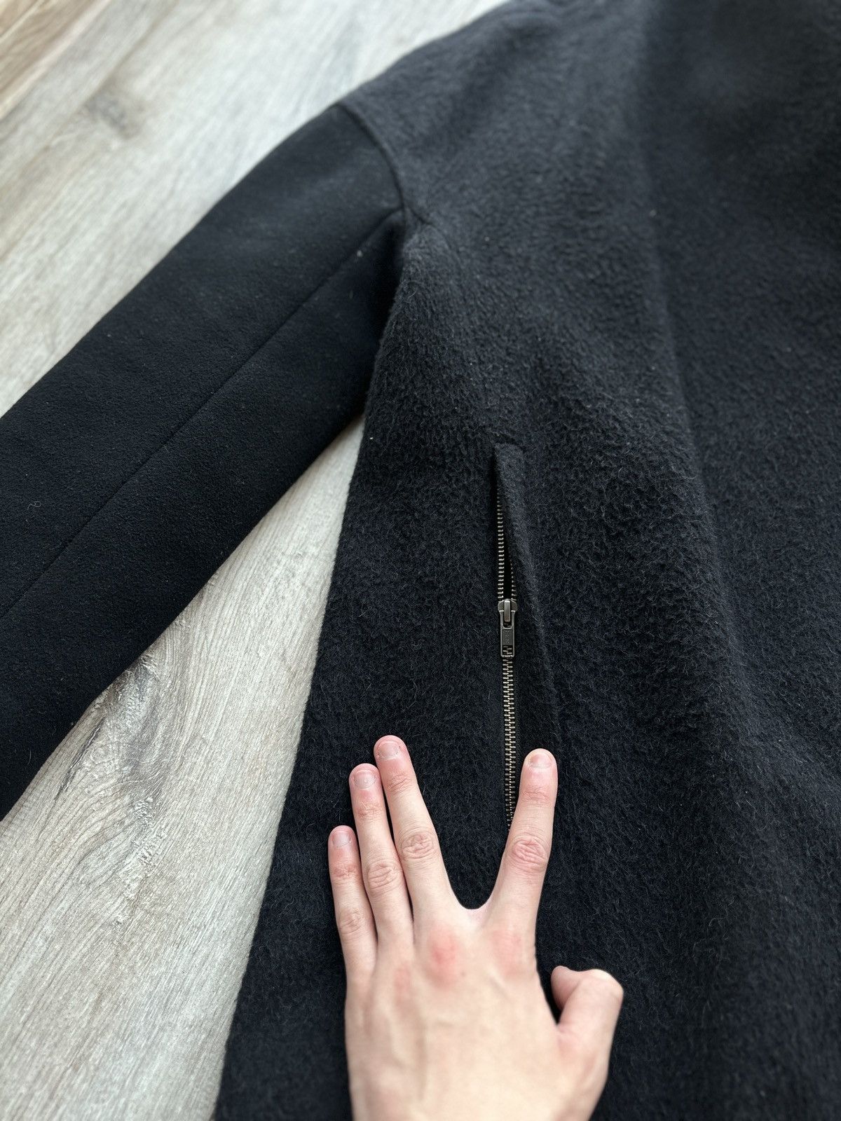Helmut Lang HELMUT LANG Alpaca Coat Pea Jacket Double Breasted 90s Size US S / EU 44-46 / 1 - 13 Thumbnail