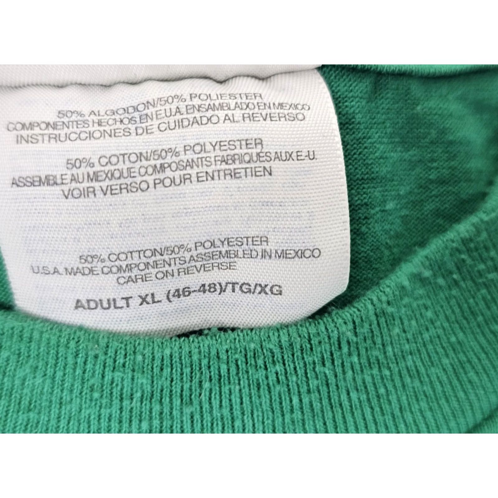 Hanes VINTAGE Allegheny College Gators Shirt Men XL Green Hanes 50/50 Heavyweight Graphic Tee Size US XL / EU 56 / 4 - 4 Thumbnail