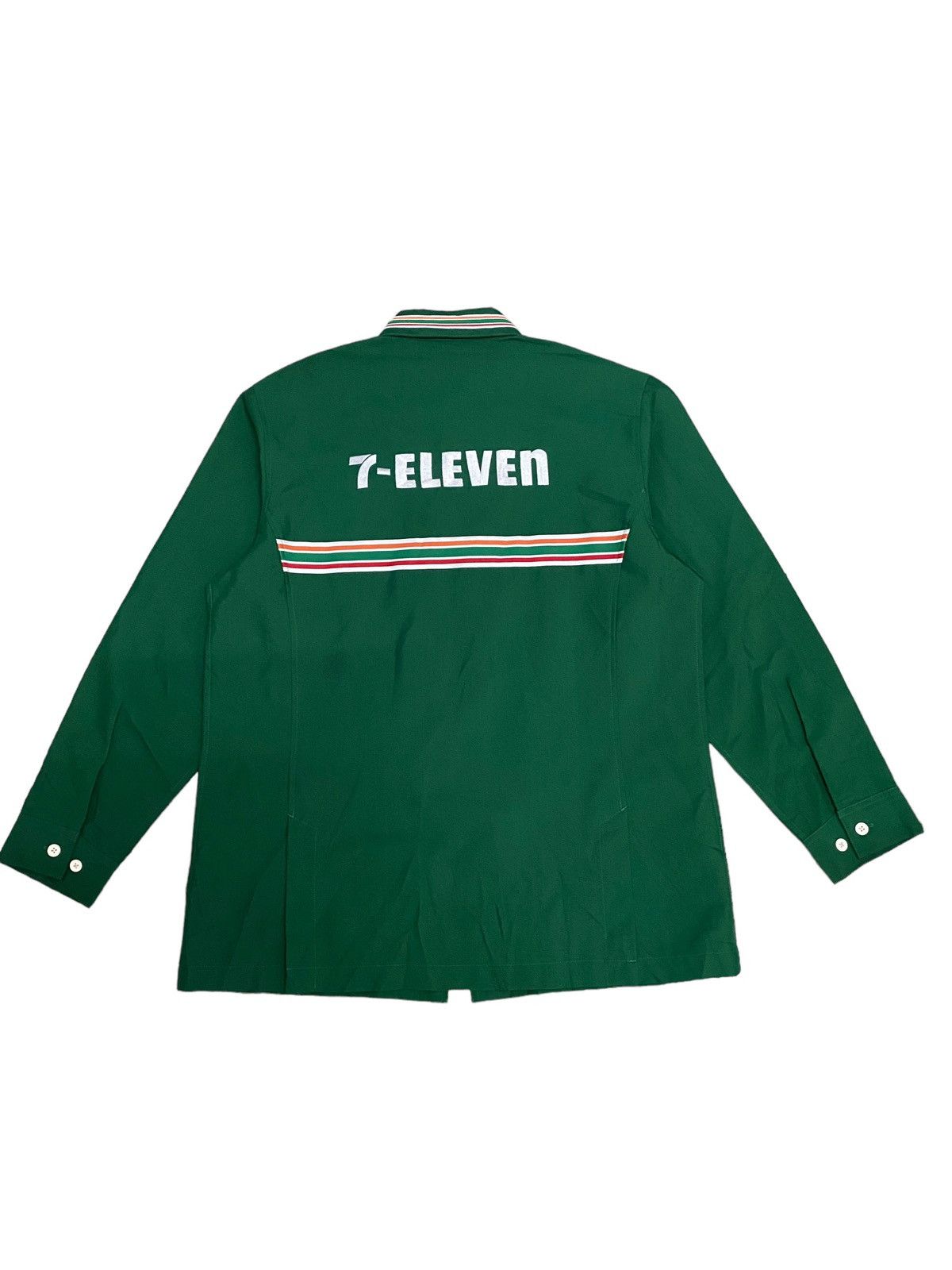Japanese Brand × Vintage Vintage 7-eleven Uniform BigLogo Longsleeve Shirt Size US M / EU 48-50 / 2 - 2 Thumbnail