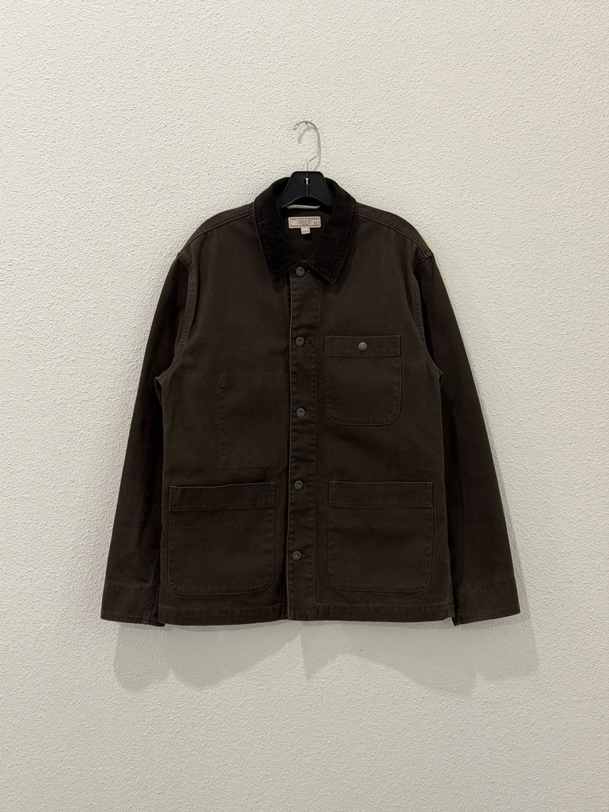 Wallace & Barnes Wallace & Barnes Brown Corduroy Collar Chore Coat Workwear M Size US M / EU 48-50 / 2 - 1 Thumbnail