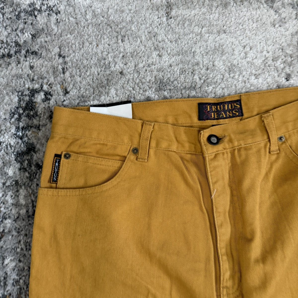 JNCO × Vintage Vintage 90s Trutus baggy wide leg yellow shorts JNCO style Size US 34 / EU 50 - 5 Thumbnail