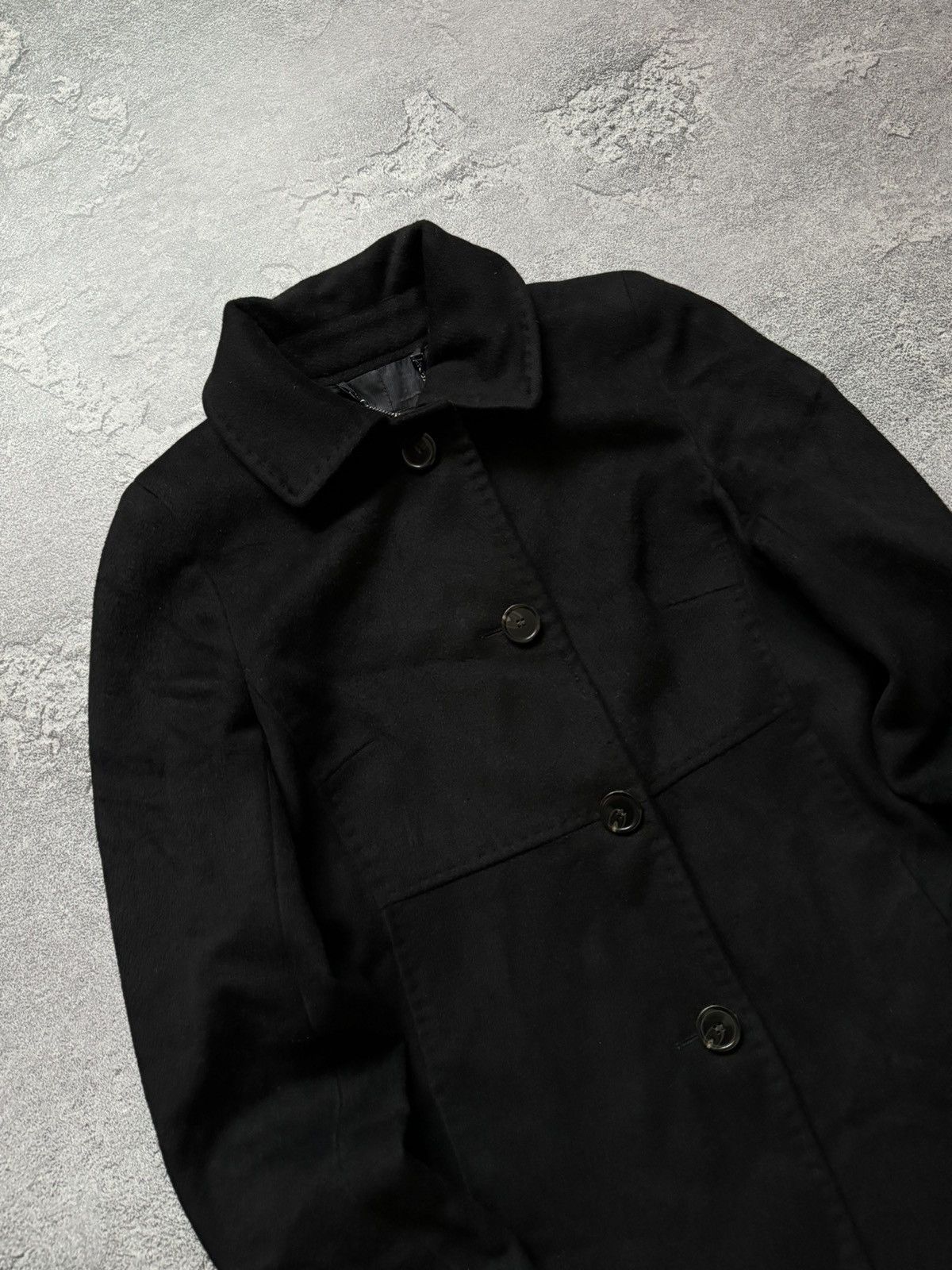 MAX&Co. × Max Mara × Weekend Max Mara Max Mara weekend black coat long jacket wool duffle Size M / US 6-8 / IT 42-44 - 7 Thumbnail