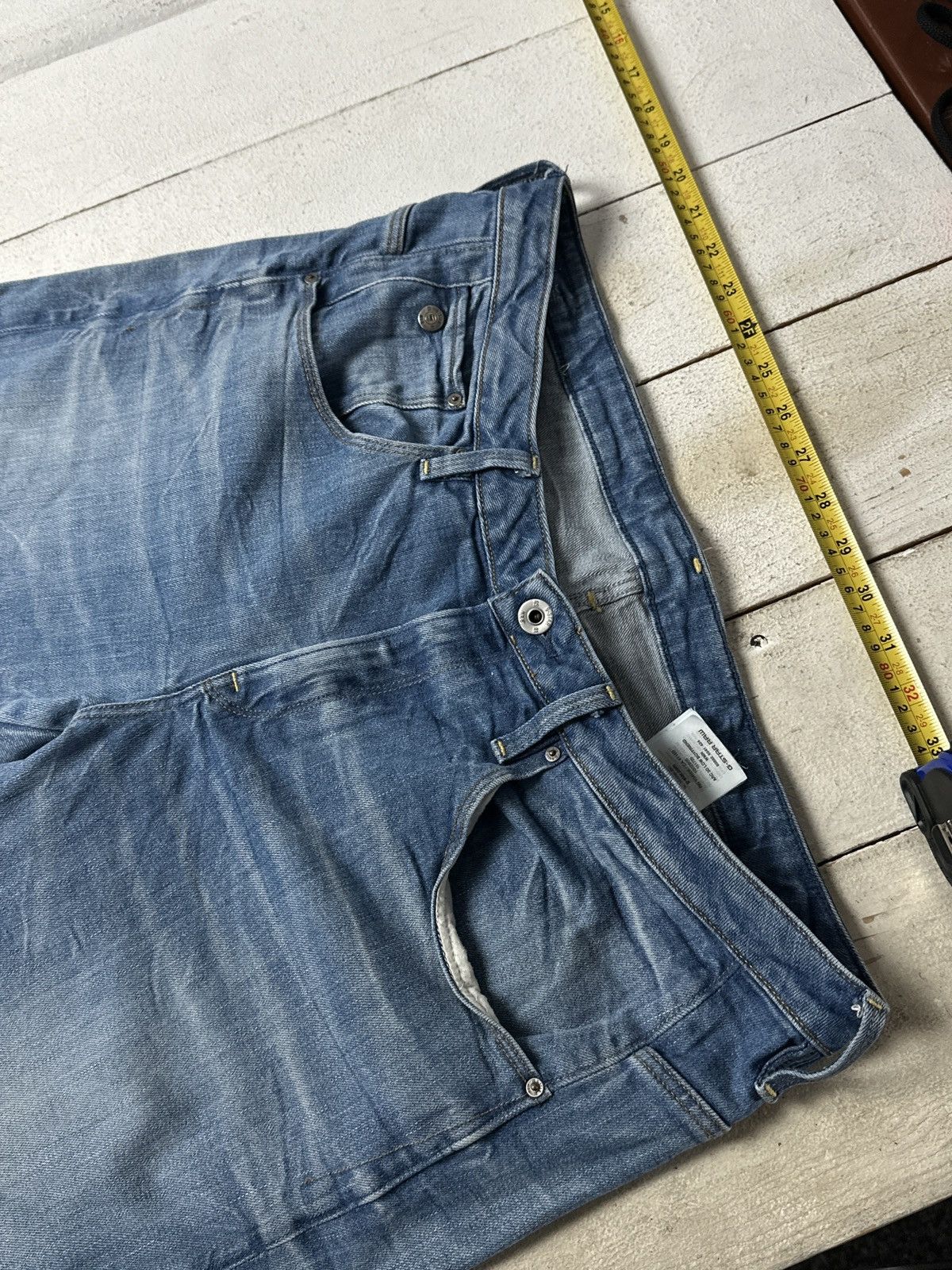 G-Star VNTG🚨G STAR RAW Jeans Washed Distressed Denim y2k Size 34" / US 12 / IT 48 - 2 Thumbnail