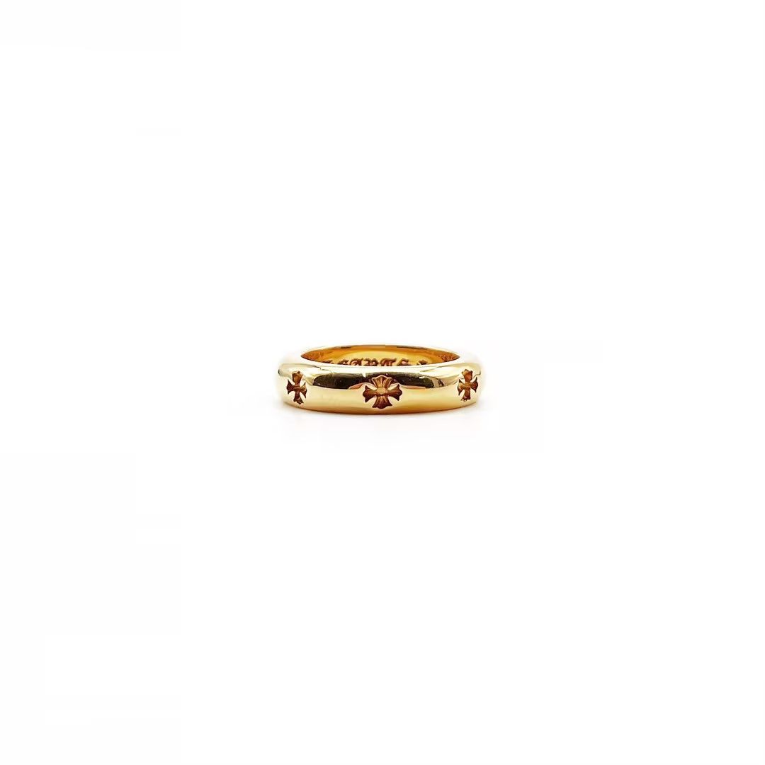 Chrome Hearts Chrome Hearts 22K Gold Negative Cross Ring Size ONE SIZE - 2 Thumbnail