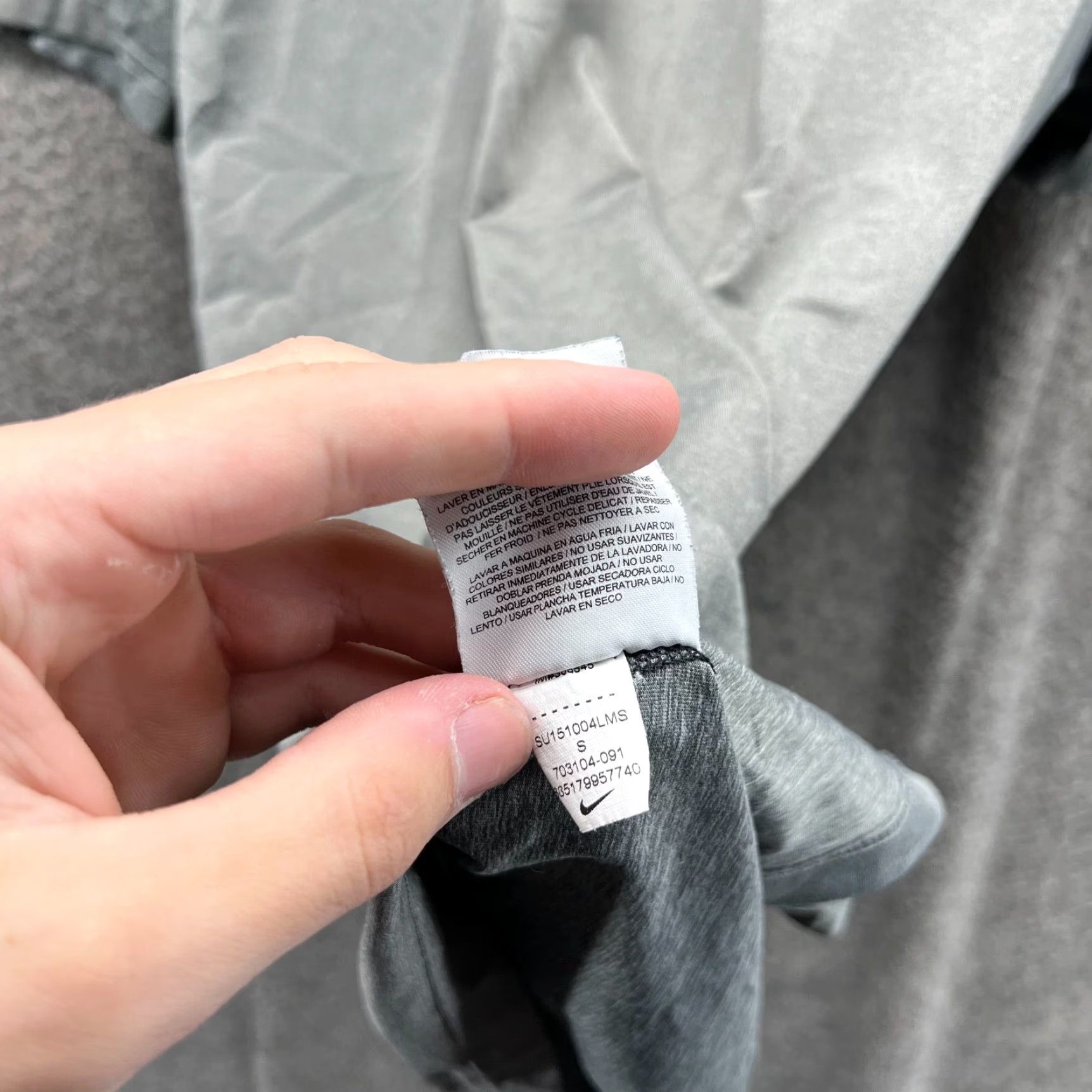 Nike Nike Pro Shirt Mens Small Gray Dri-Fit Compression Fitted Tee Size US S / EU 44-46 / 1 - 7 Thumbnail