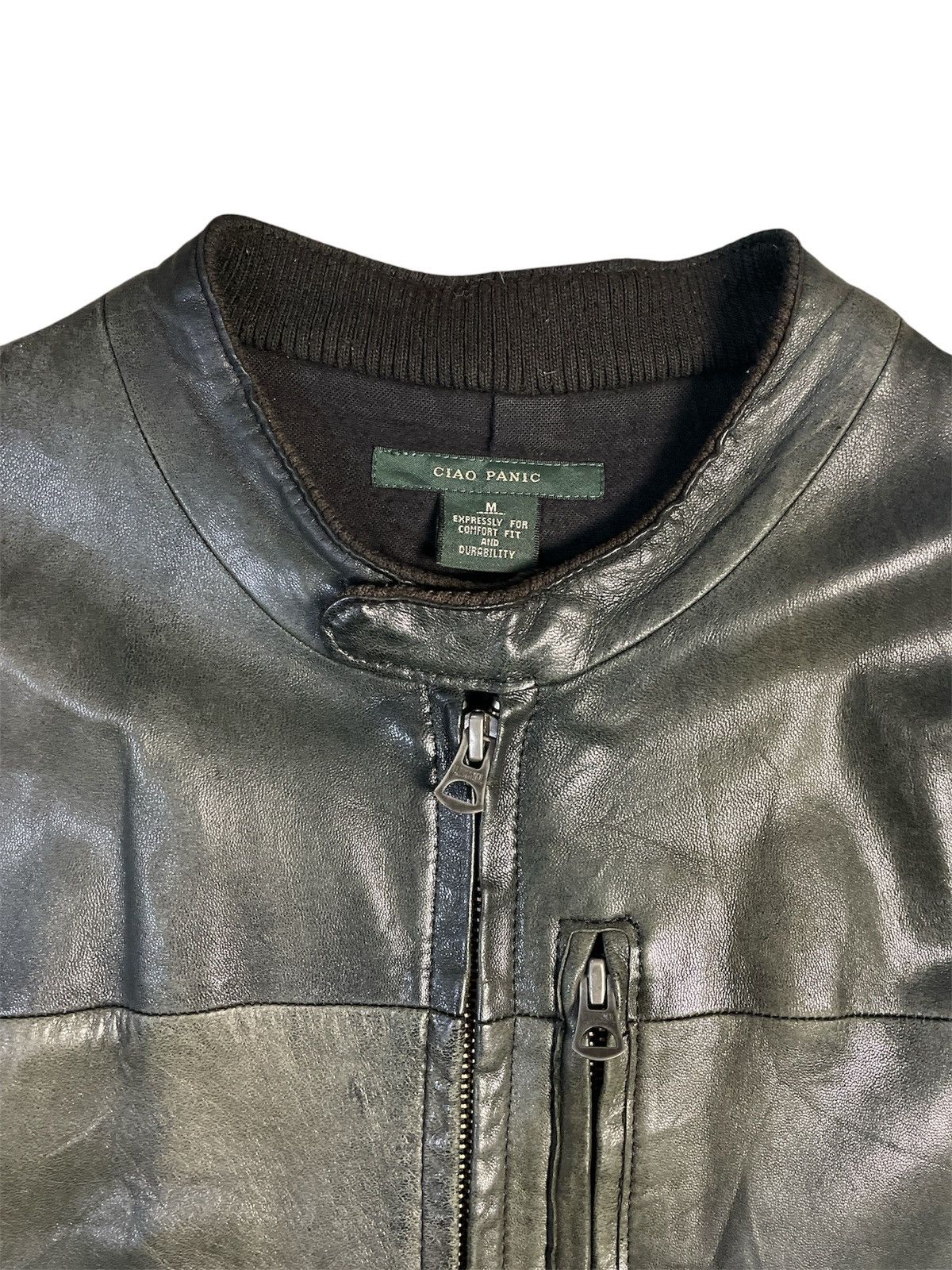 Ciaopanic Ciaopanic Sheep Leather Faded Bikers Jacket Size US M / EU 48-50 / 2 - 4 Thumbnail