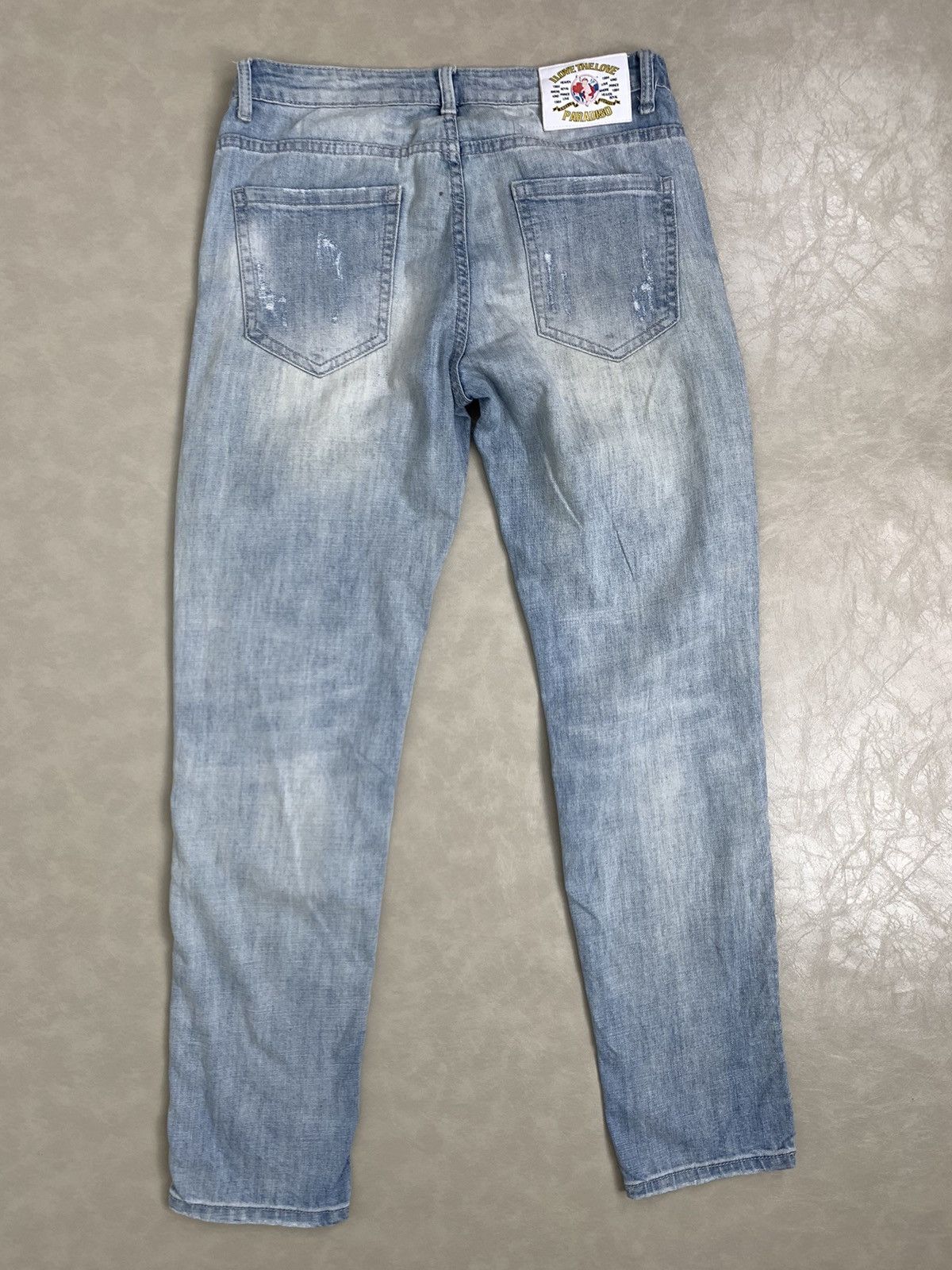 Japanese Brand Light Blue KQ Jeans Streetwear Size US 32 / EU 48 - 5 Thumbnail