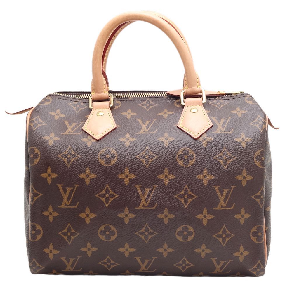 Louis Vuitton Monogram Speedy 25 Handbag Brown