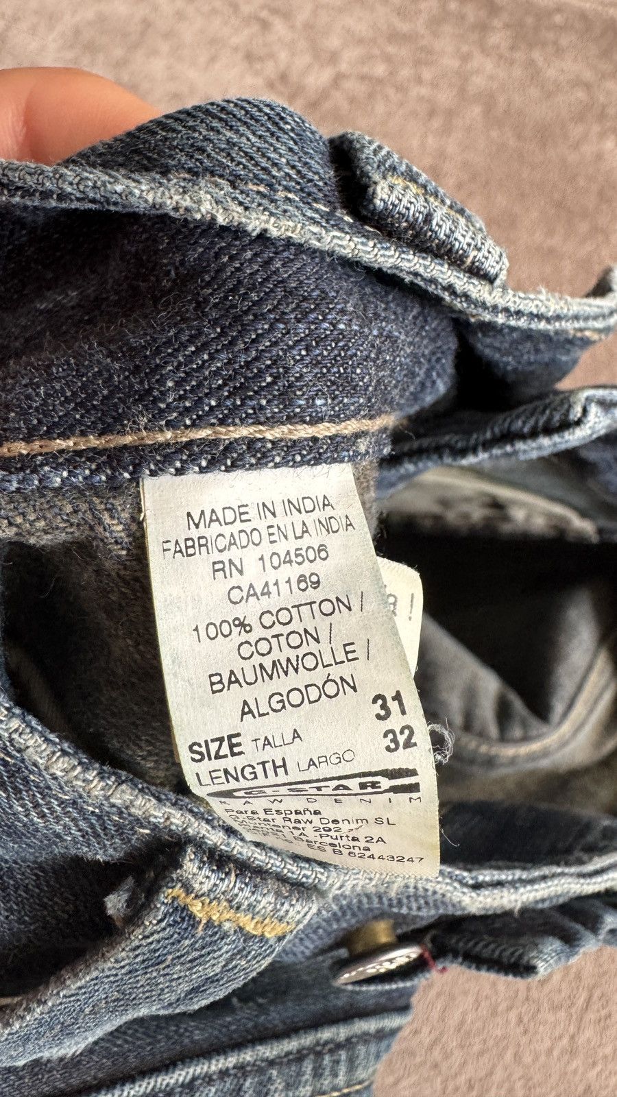 Japanese Brand G-Star Straight Y2K Faded Mudwash Ripped Jeans LGB if6was9 Size US 31 - 6 Thumbnail