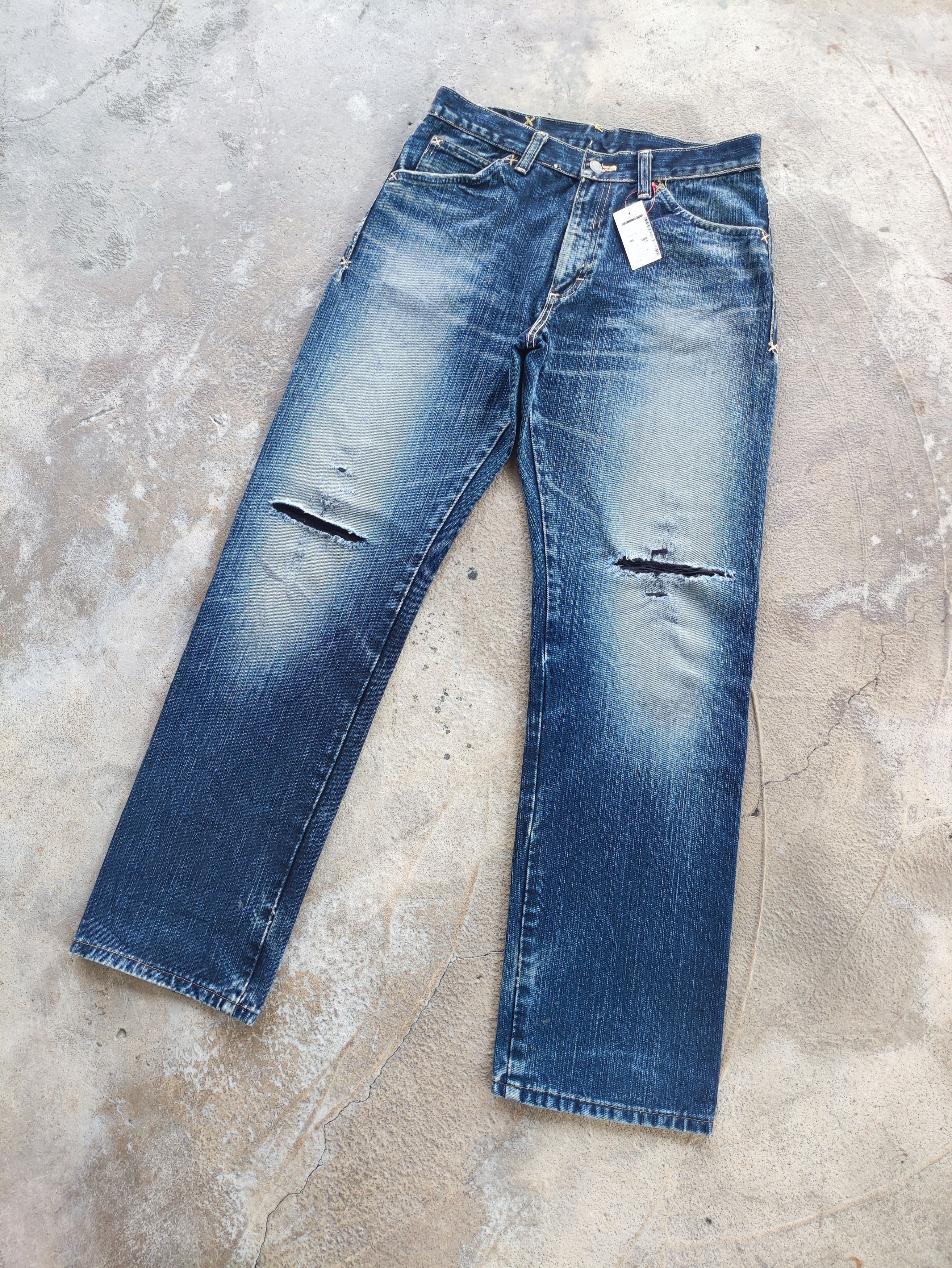 Japanese Brand × Lee W31 Vintage Lee Jeans Distressed Faded Denim Pants Size US 31 - 1 Thumbnail