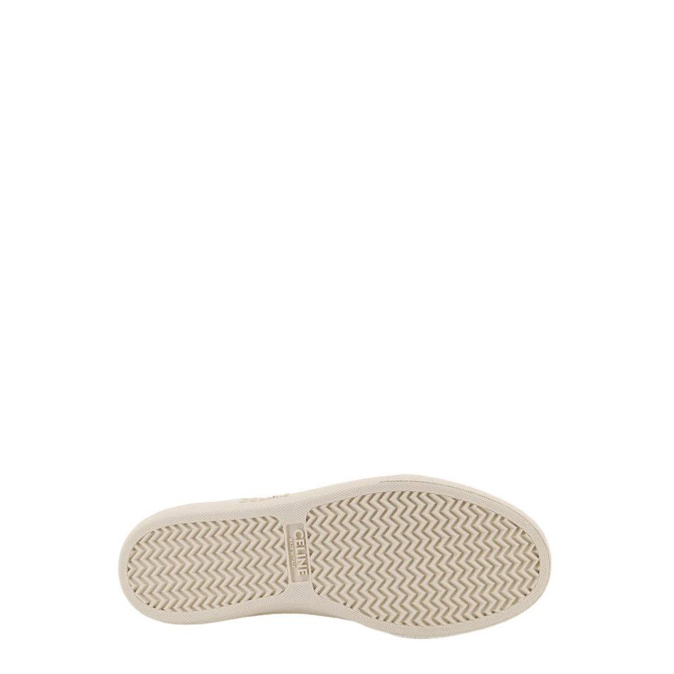 Celine CELINE White Triomphe Sneakers New & Authentic (Men's size:1 Size US 10 / EU 43 - 4 Thumbnail