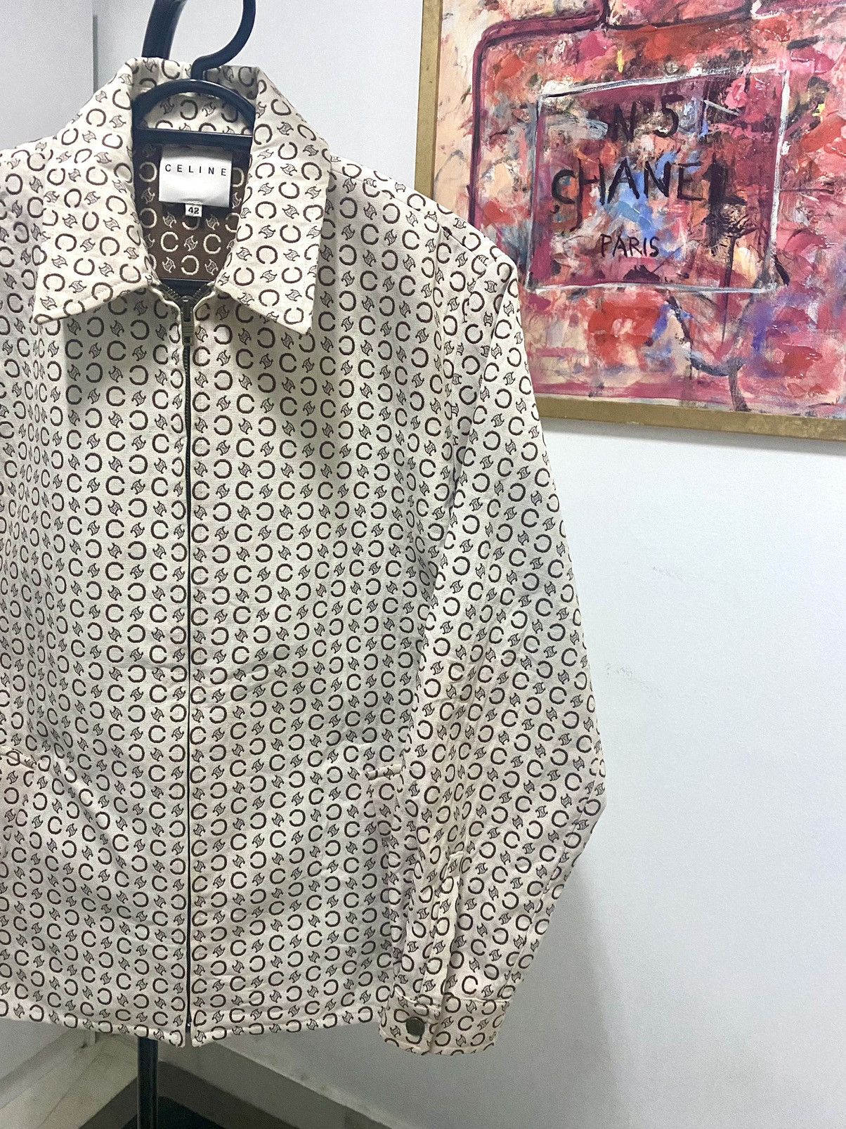Celine Authentic Celine Macadam Zipper Jacket Size US M / EU 48-50 / 2 - 3 Thumbnail