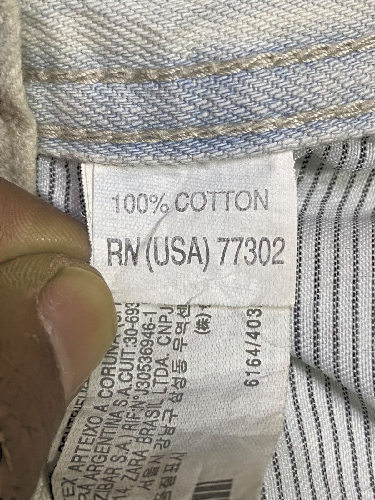 Rhude × Zara Vintage Zara Faded Wash Distressed Loose Jeans Size US 34 / EU 50 - 17 Thumbnail