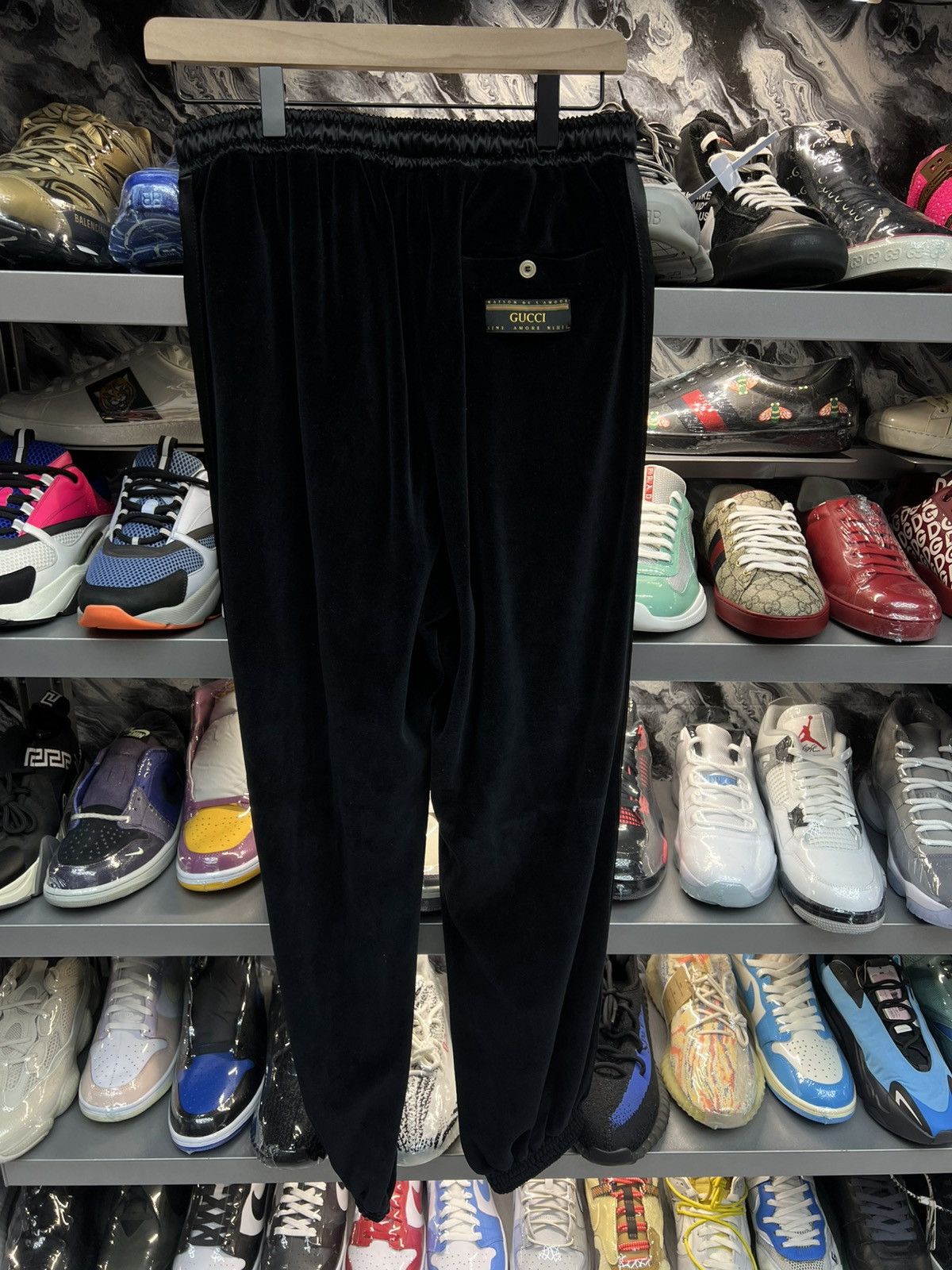 Gucci Gucci Velour Black Sweatsuit Set Size US M / EU 48-50 / 2 - 20 Thumbnail