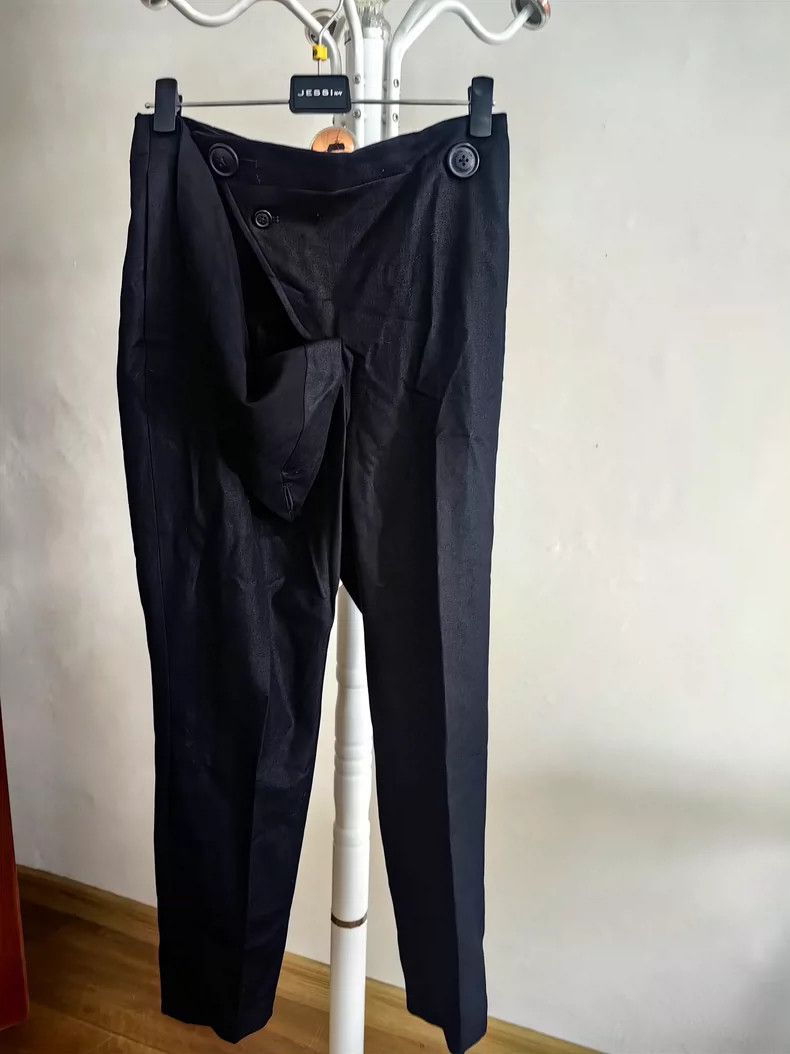 Vivienne Westwood Vivienne Westwood High-Waist Black Casual Pants - dmc Size US 31 - 1 Thumbnail