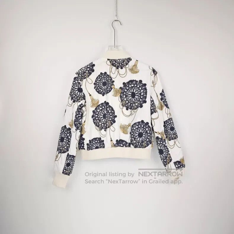 Hermes Hermes White Rope Pattern Zip-Up Jacket Size XS / US 0-2 / IT 36-38 - 4 Thumbnail