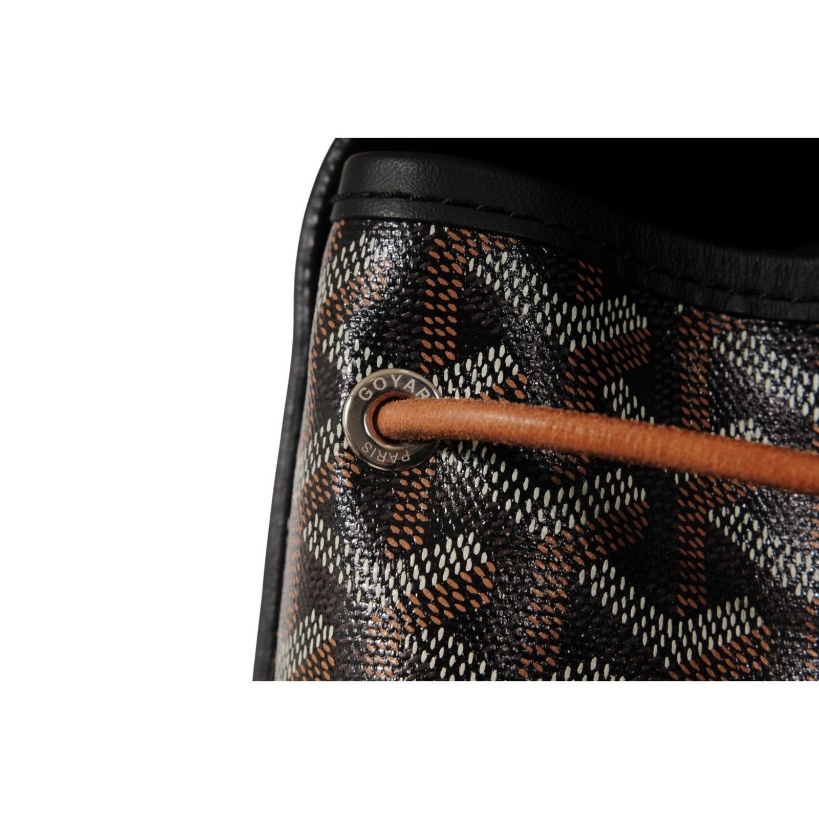 Goyard Alpin MM Backpack Black Leather Drawstring Strap Size ONE SIZE - 10 Thumbnail