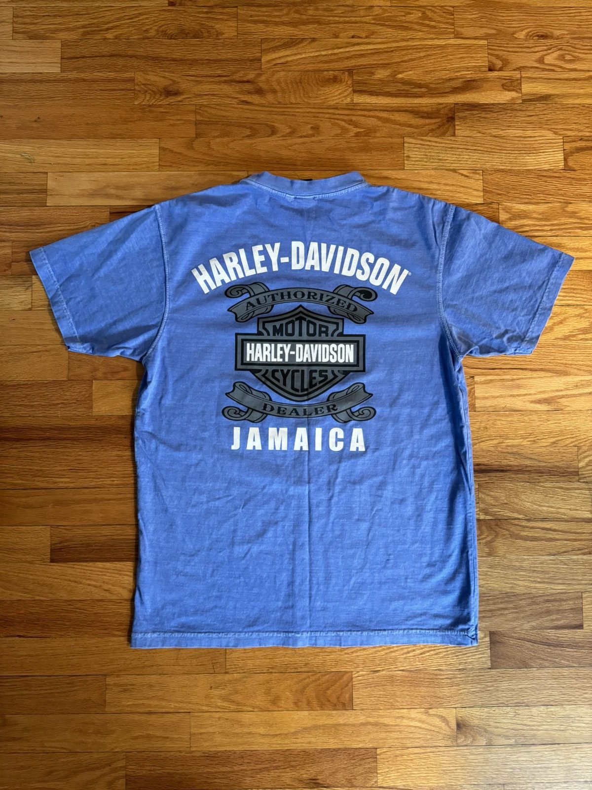 Harley Davidson Modern Light Blue Harley Davidson Jamaica Tee Size US XL / EU 56 / 4 - 3 Thumbnail