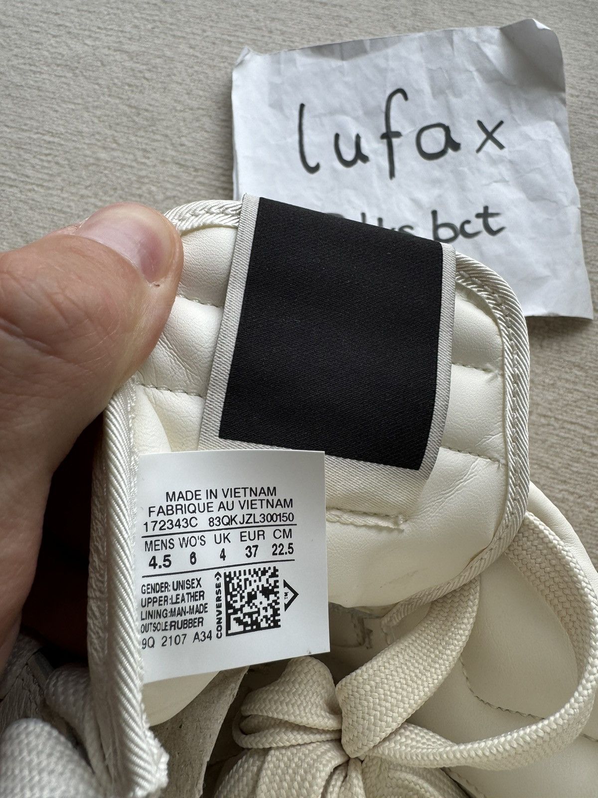 Converse × Rick Owens Drkshdw NEW | TURBOWPN DRKSHDW X CONVERSE WOMENS WHITE/MILK Size US 7 / IT 37 - 7 Thumbnail