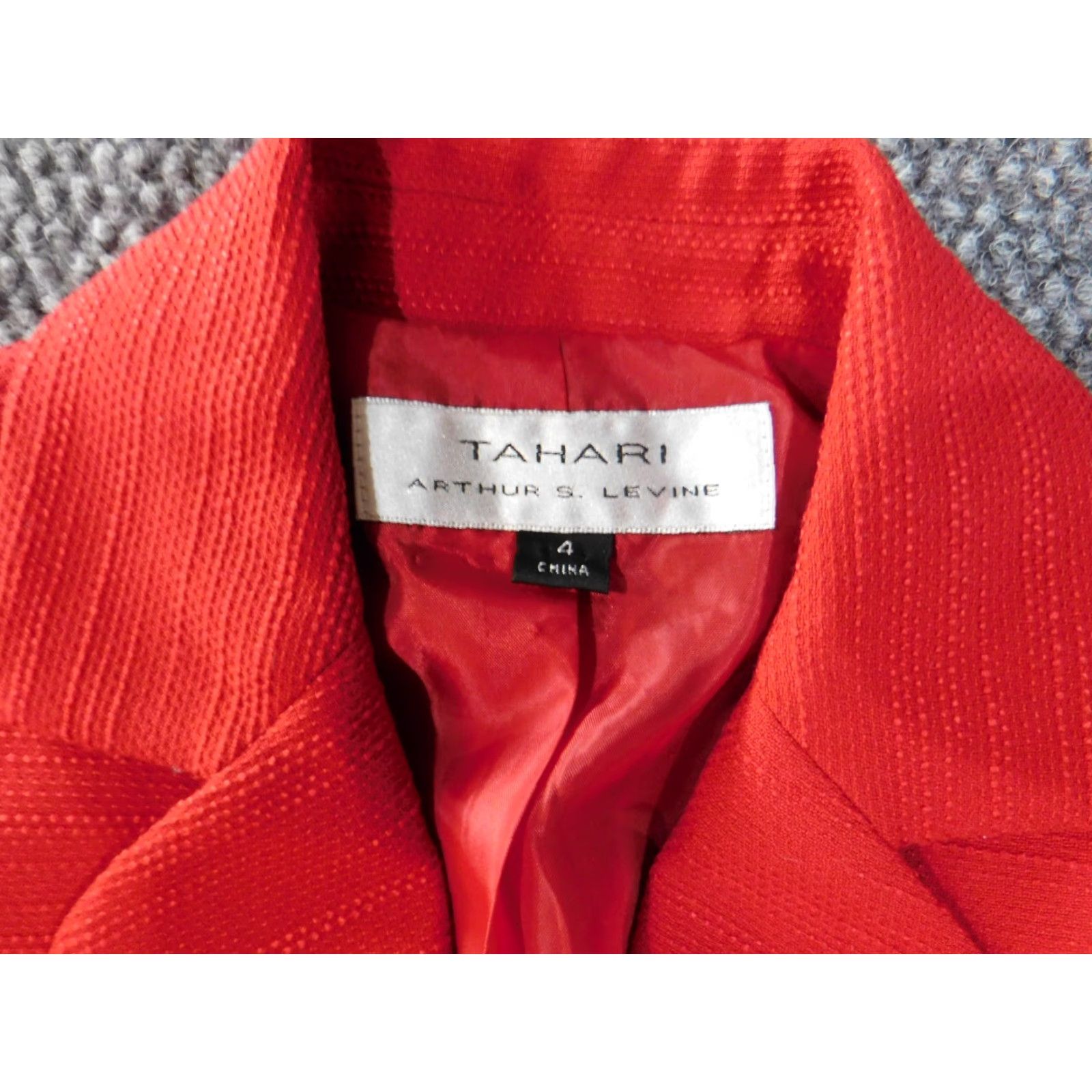 Vintage Tahari Jacket Blazer Womens 4 Red Red Blazer Formal Classic 3-Button Tahari ASL Blazer Womens Mens? Size S / US 4 / IT 40 - 7 Thumbnail