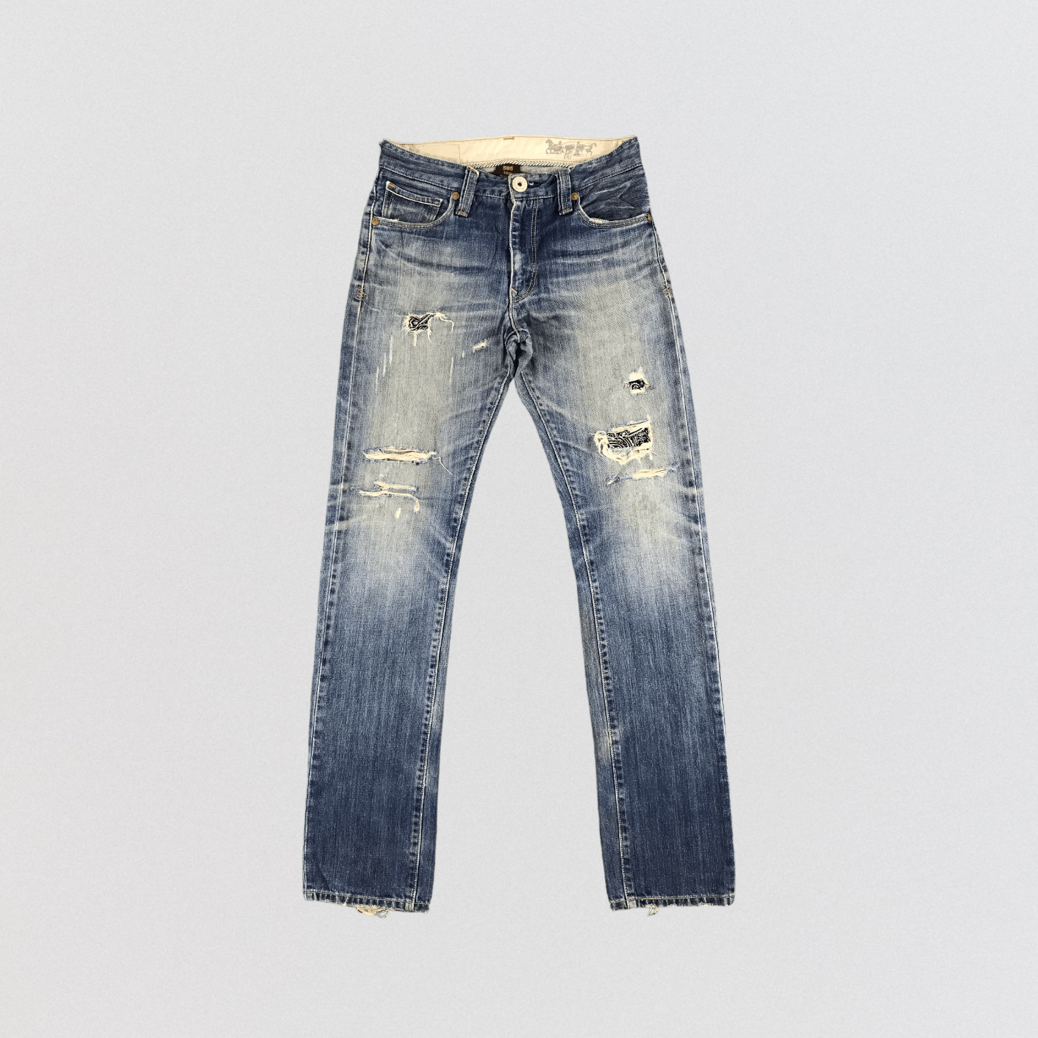 Levi's × Vintage Vintage Blue Wash Levis 505 Slim Jeans-JM1958 Size US 32 / EU 48 - 1 Thumbnail