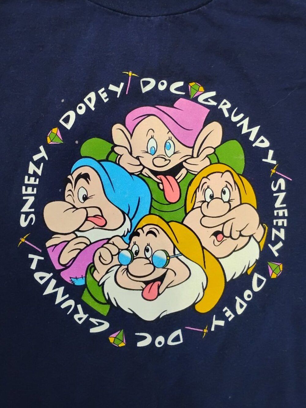 Disney Vintage Disney Snow White Seven Dwarves T-Shirt Size US XL / EU 56 / 4 - 1 Thumbnail