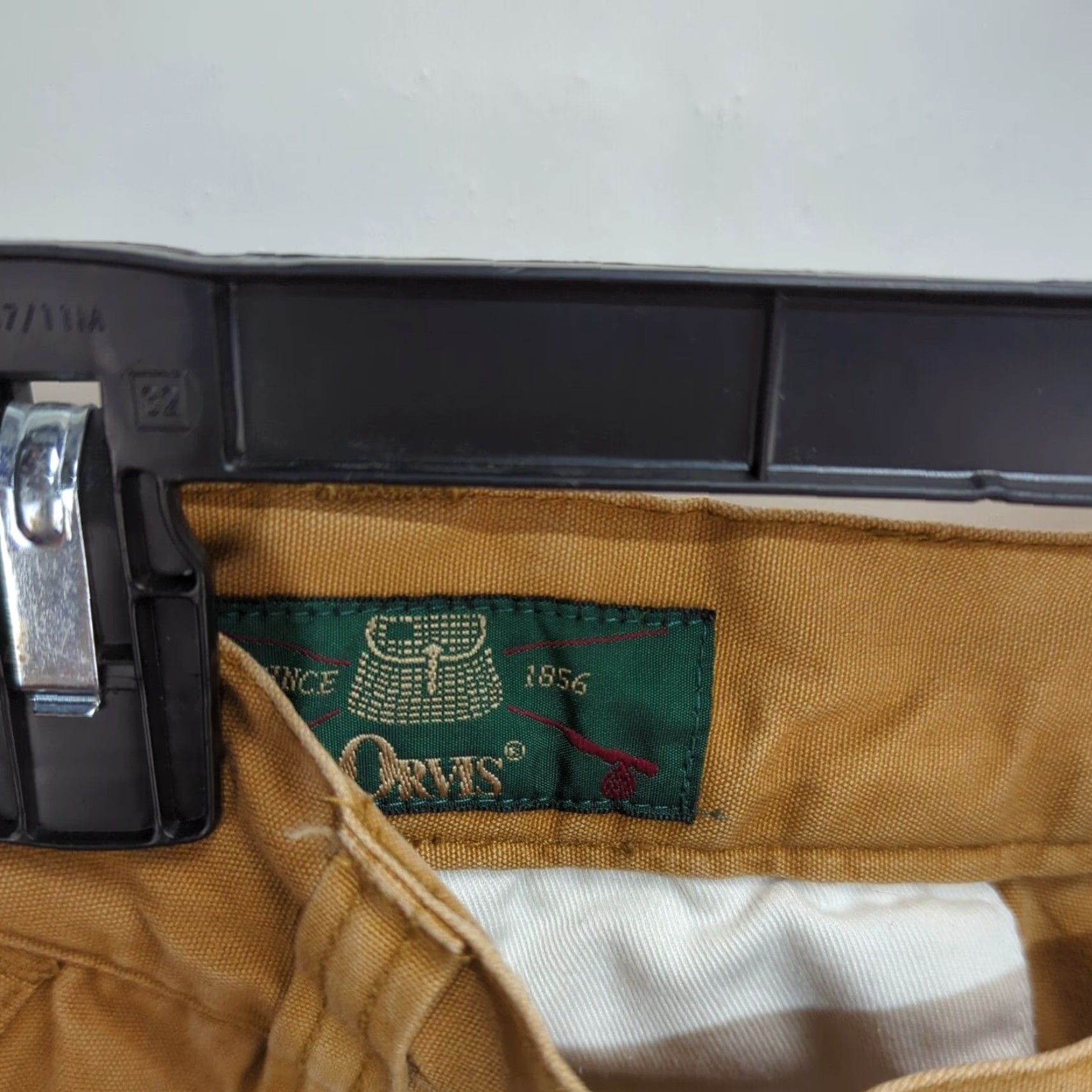 Orvis Orvis Mens Work Pants Tan Cotton Canvas Flat Front Pockets 36x30 Size US 36 / EU 52 - 7 Thumbnail