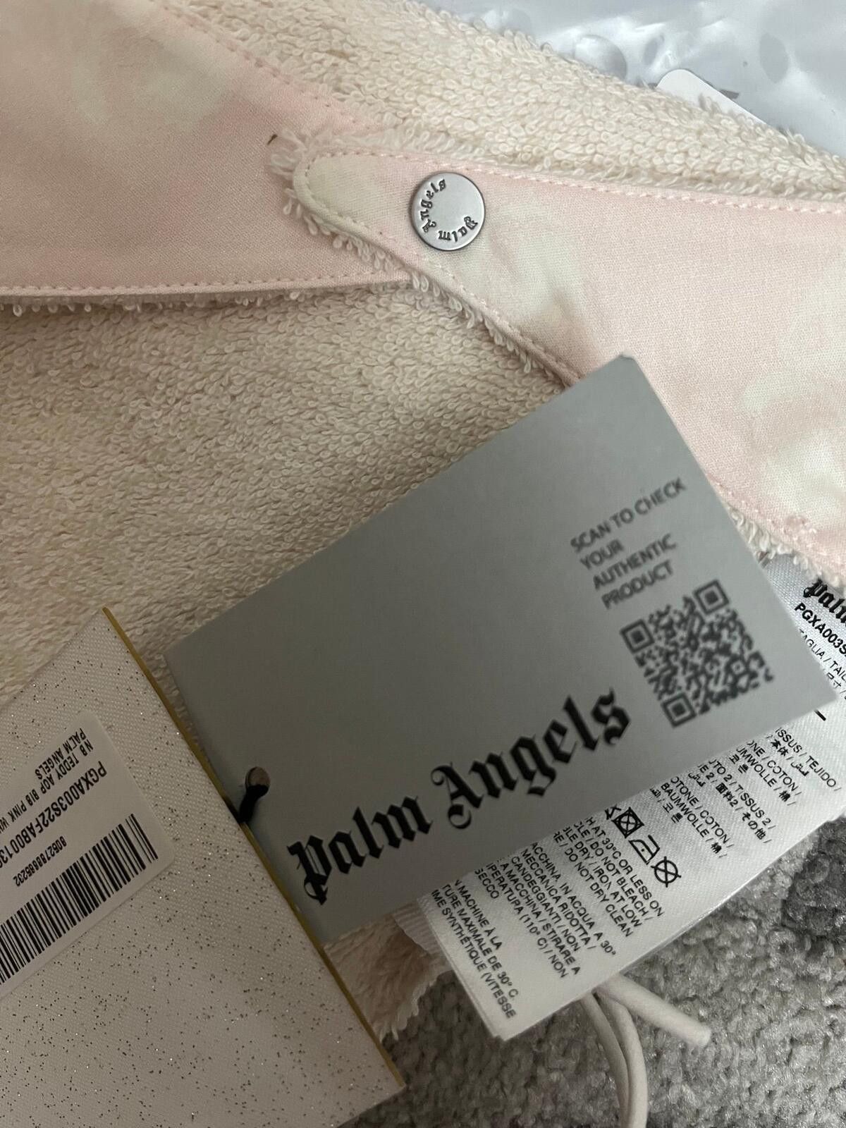 Palm Angels Palm Angels Baby Bib Pink Terry Cloth Designer Authentic Lux Size ONE SIZE - 1 Thumbnail