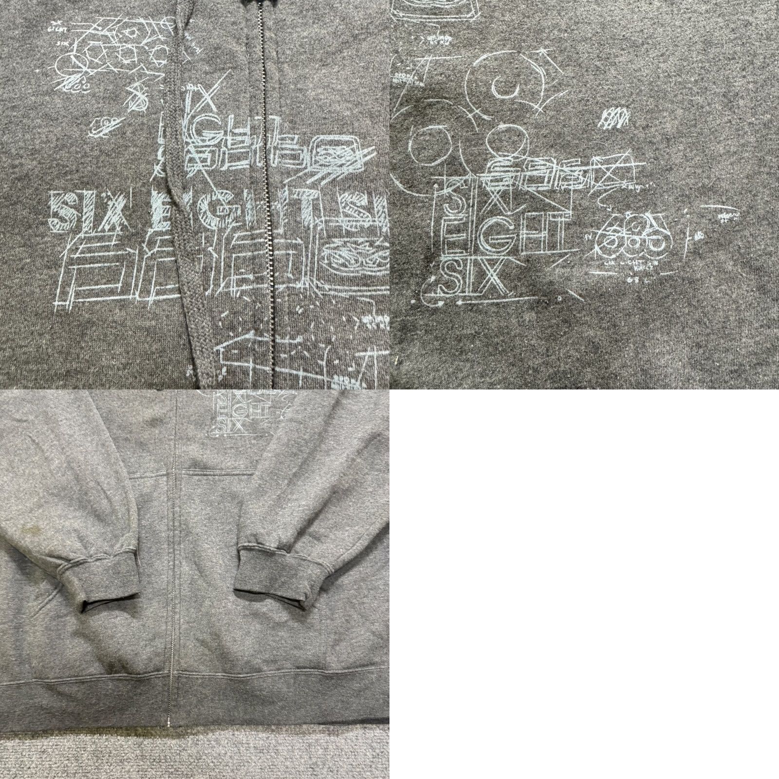 686 VINTAGE 686 Y2K Full-zip Jacket Men's XL Gray Grunge Skater Oversized Baggy Jacket Size US XL / EU 56 / 4 - 8 Thumbnail