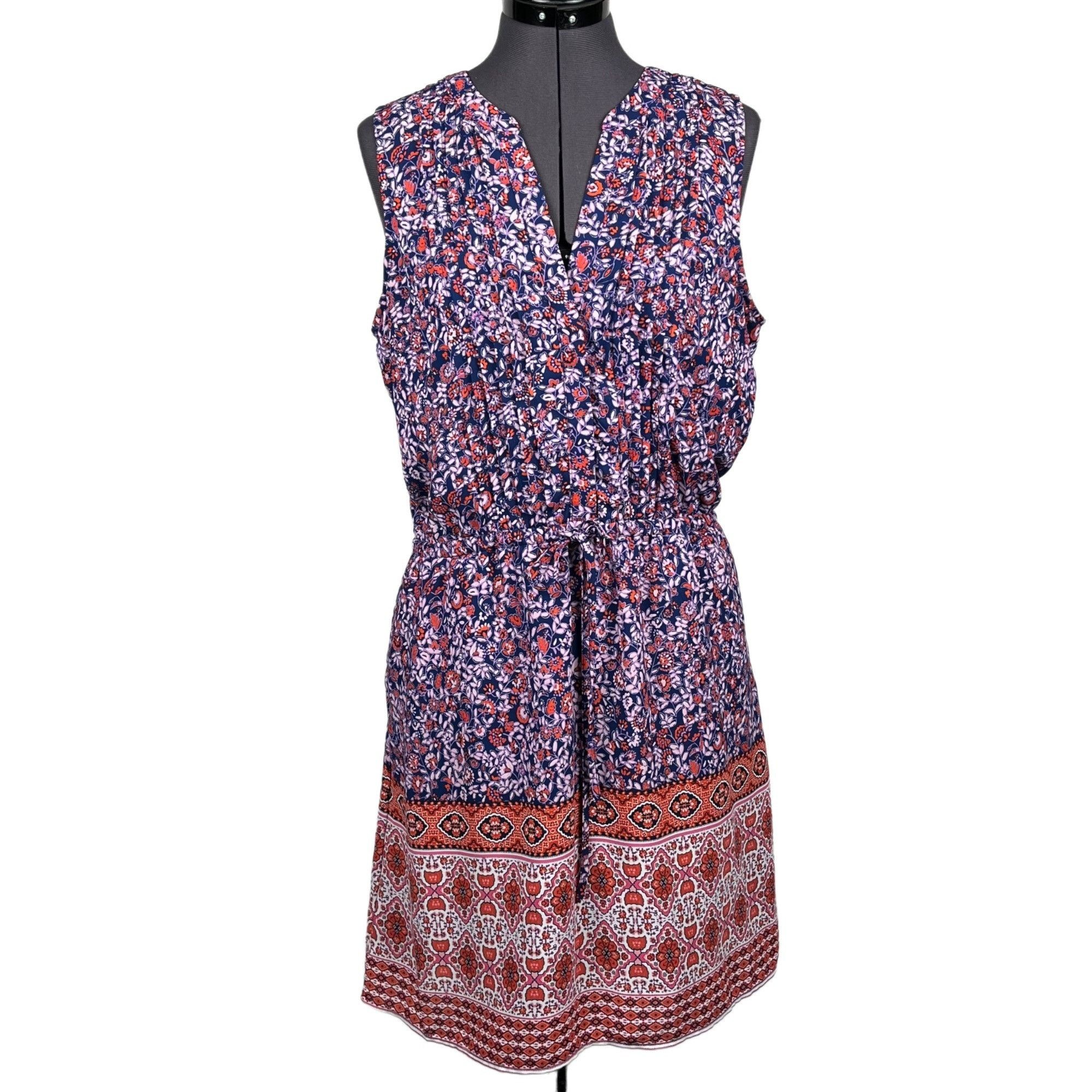 Gap Gap Women's Sleeveless Dress Elastic/Drawstring Waist Floral Size M / US 6-8 / IT 42-44 - 1 Thumbnail