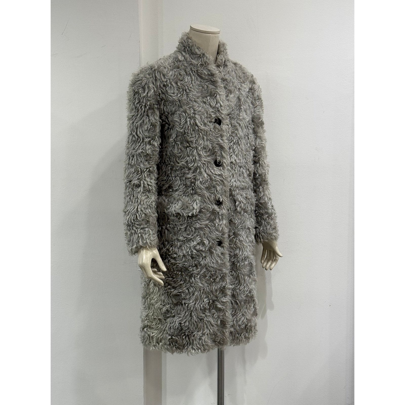Prada A/W2007 Prada runway faux fur mohair coat Size S / US 4 / IT 40 - 3 Thumbnail